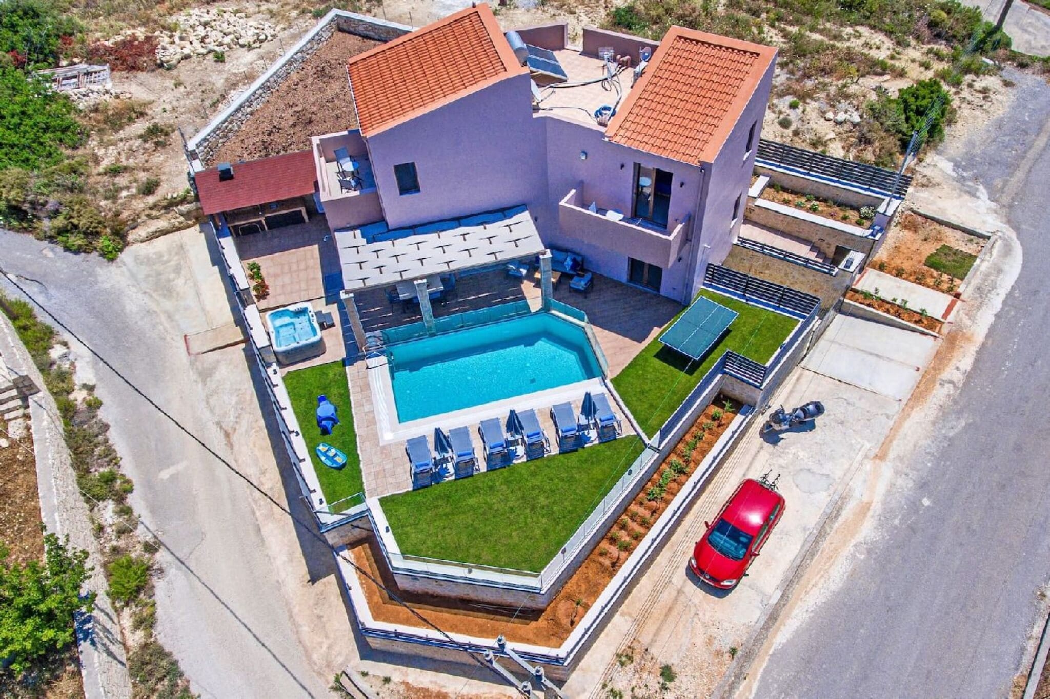 Maroulas - Villa - Buitenkant zomer
