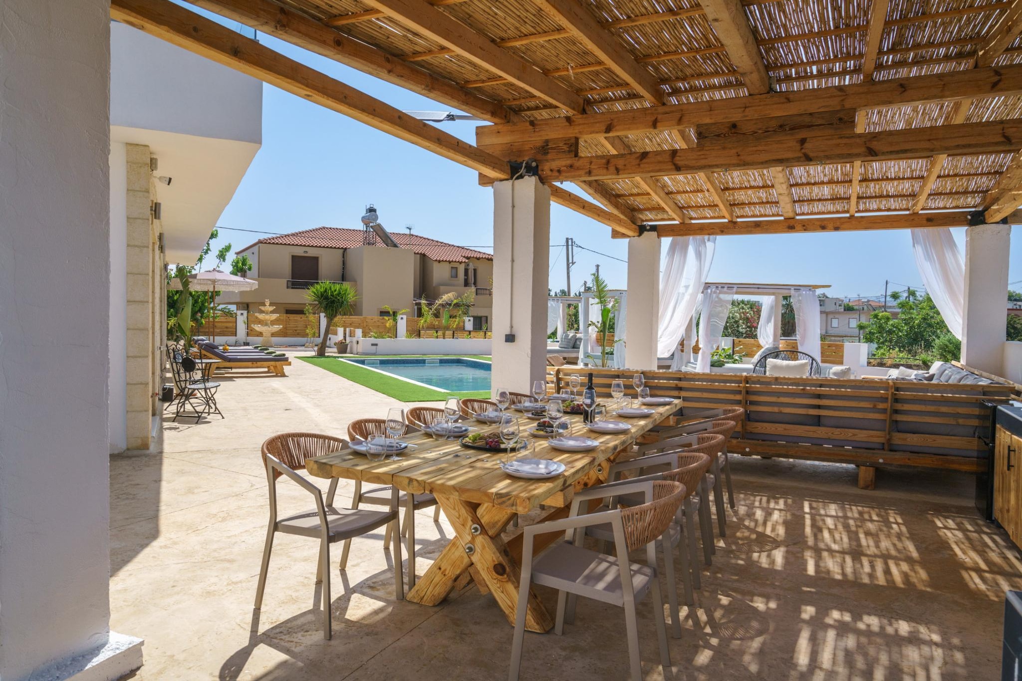 Yammas Stone Villa - Terrasbalkon