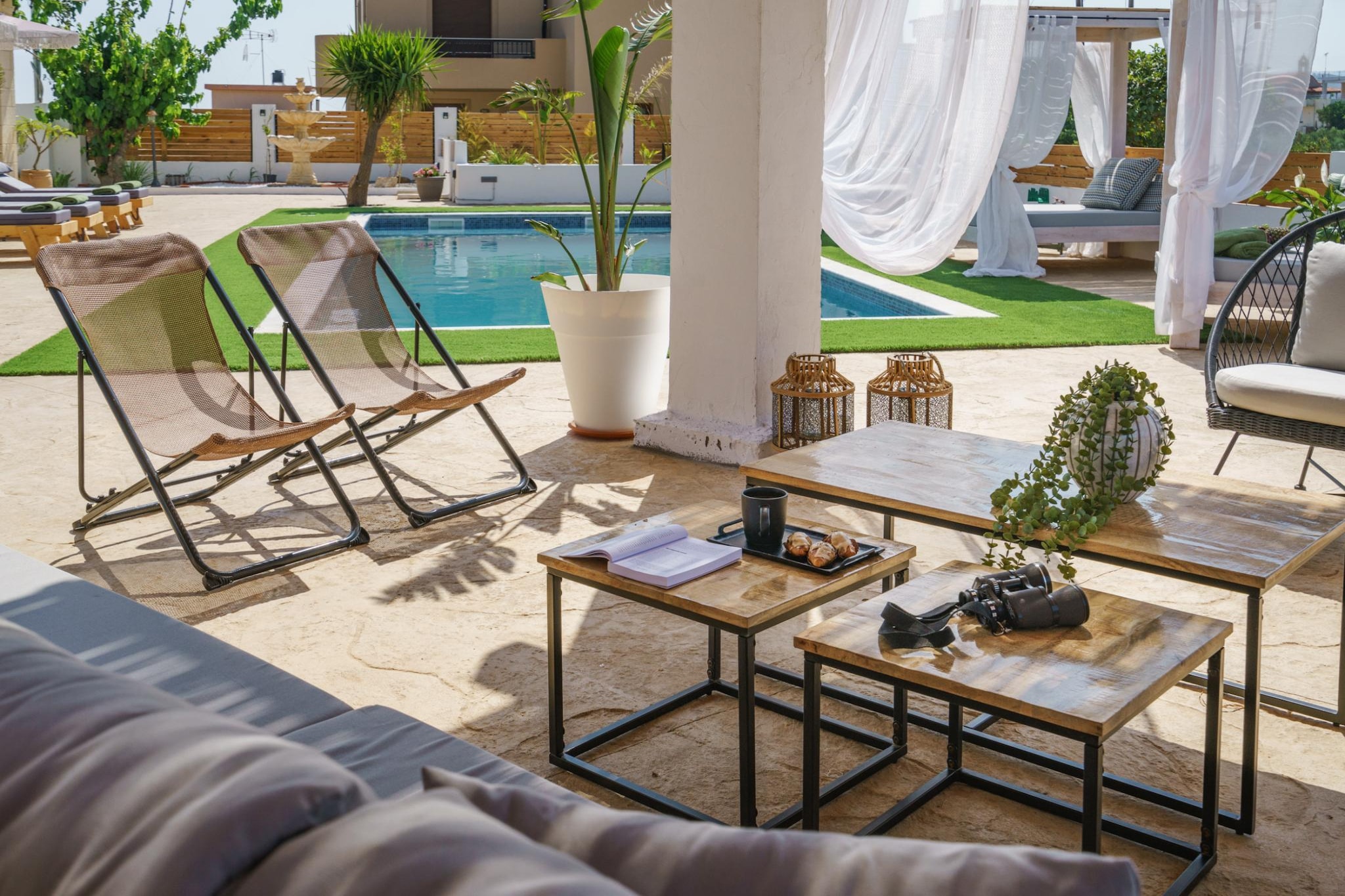 Yammas Stone Villa - Terrasbalkon