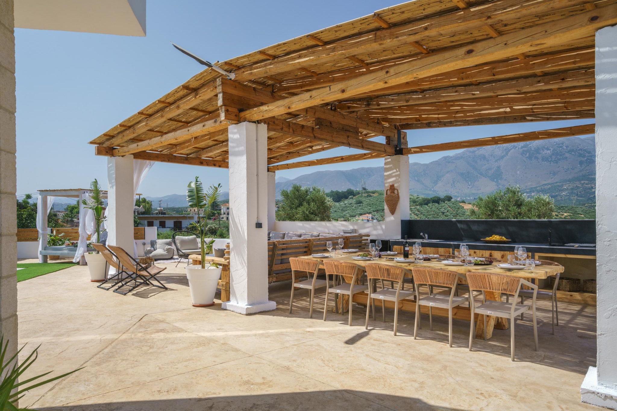 Yammas Stone Villa - Terrasbalkon