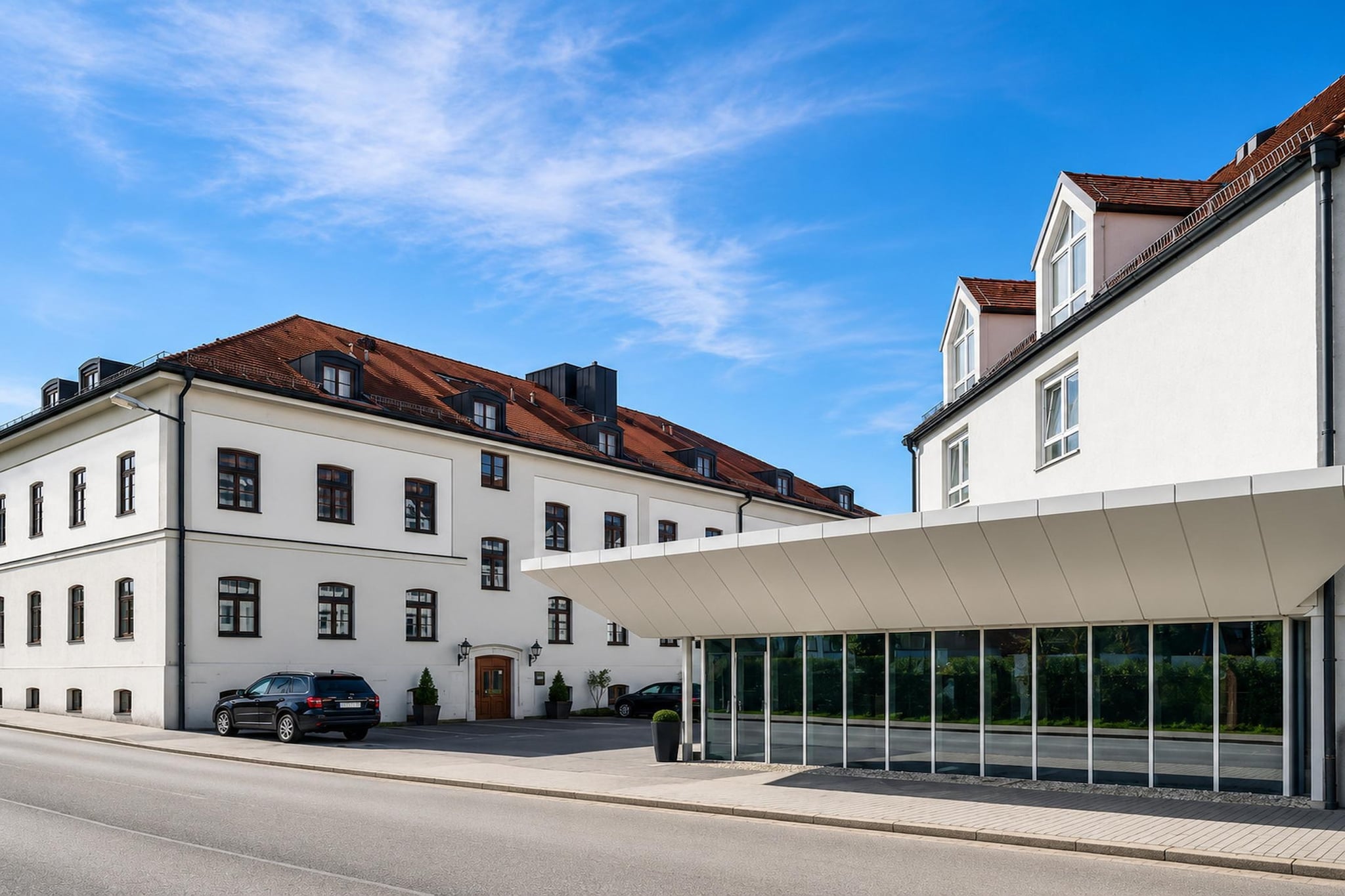 Mercure Hotel München Airport Freising-Superior Double Room - Image-tags.hotelexteriorsummer