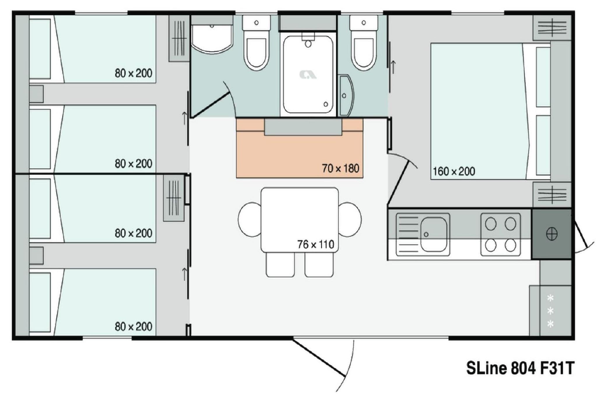 ADRIA FAMILY 61 ZONE A - Plan