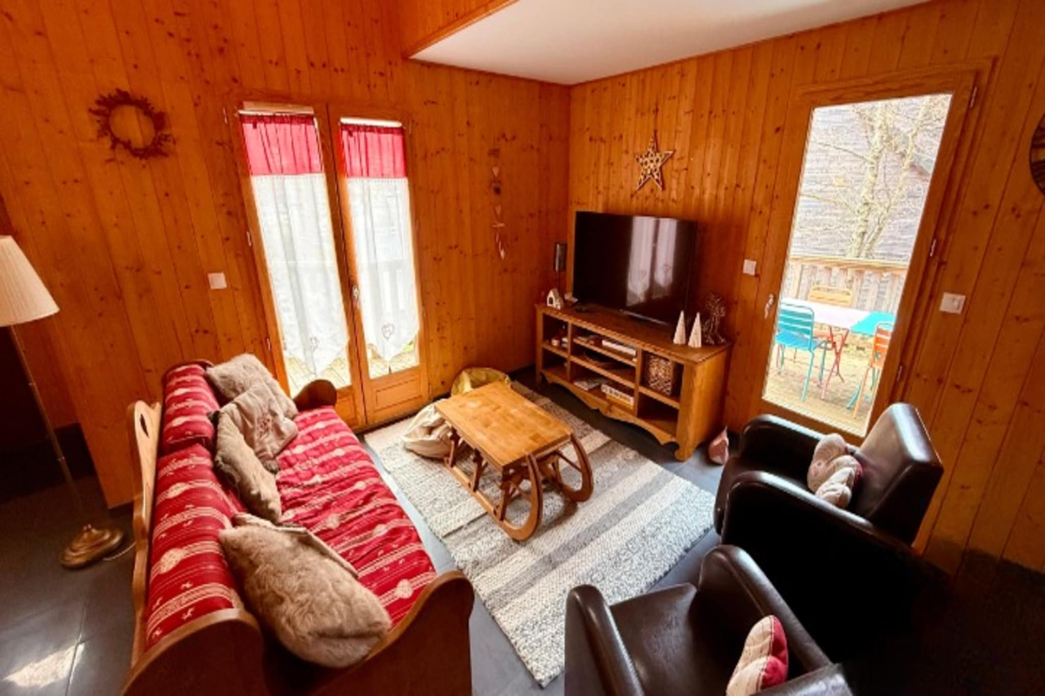 Chalet Au Coin du Feu - Woonkamer