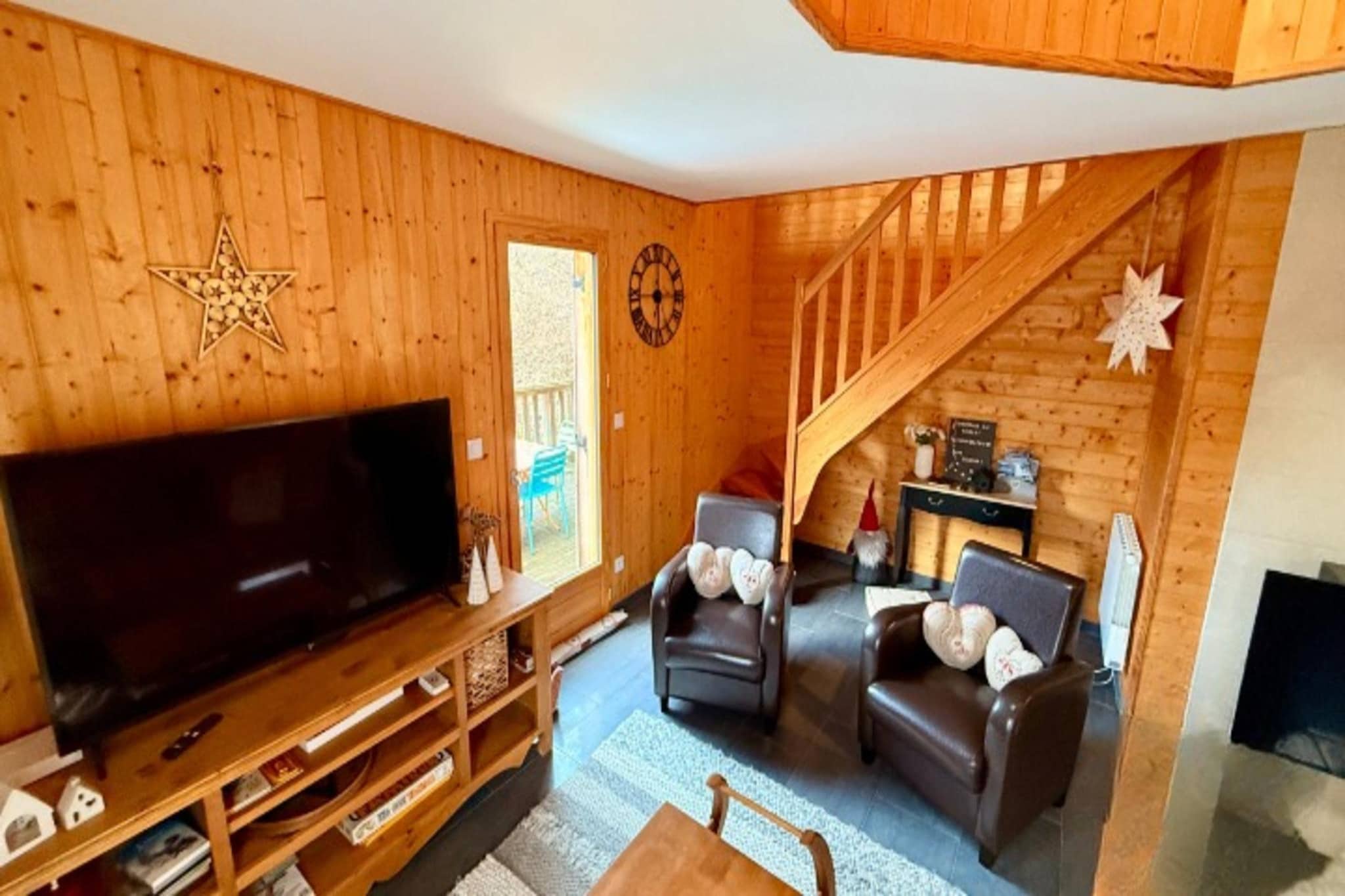 Chalet Au Coin du Feu - Woonkamer
