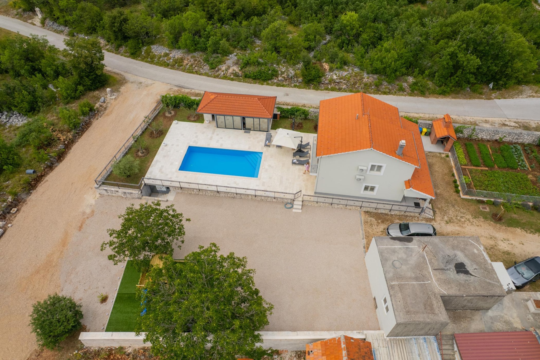 Villa Sky Stone - Außenbereich Sommer