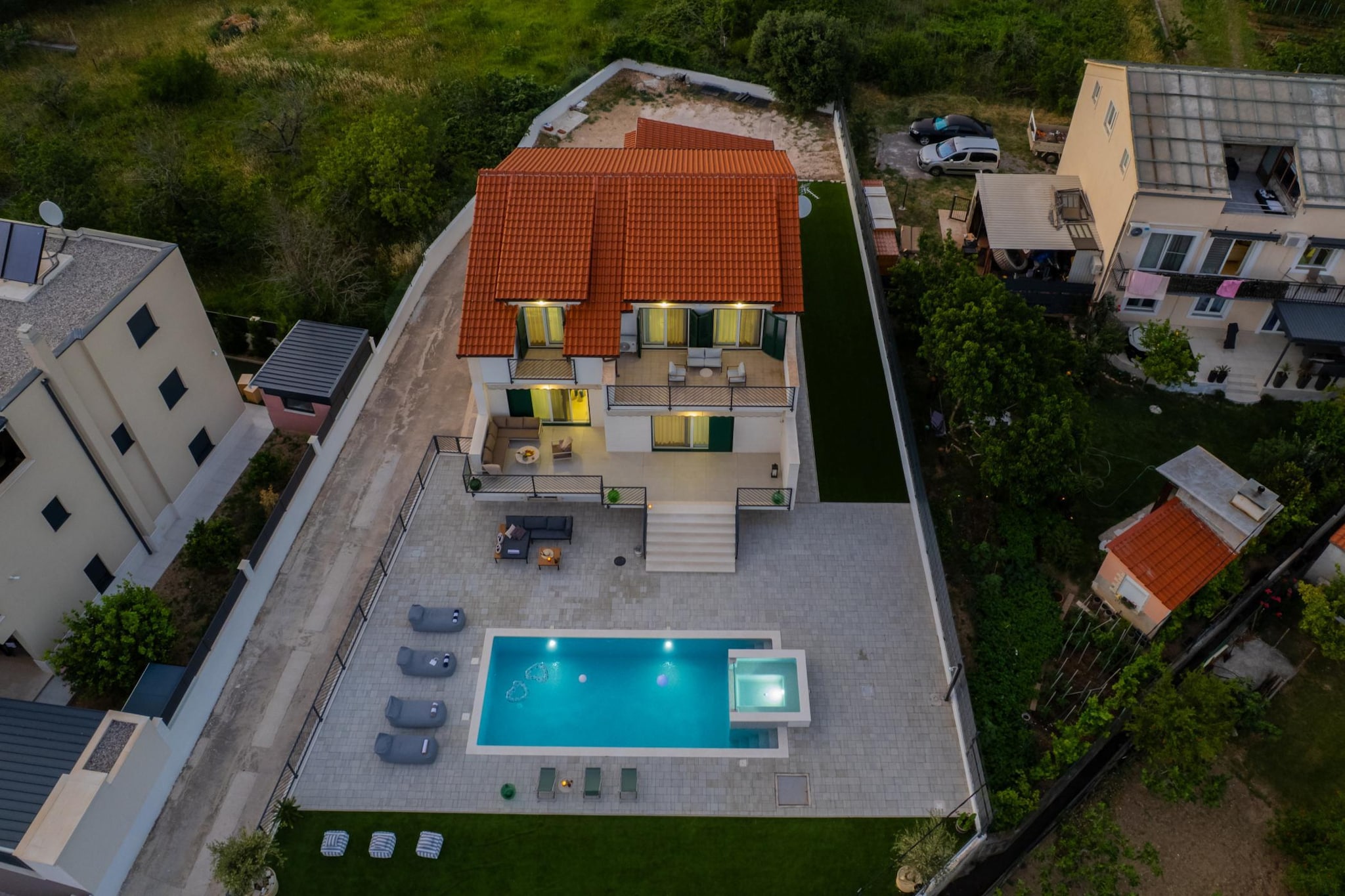 Villa Perla M - Außenbereich Sommer