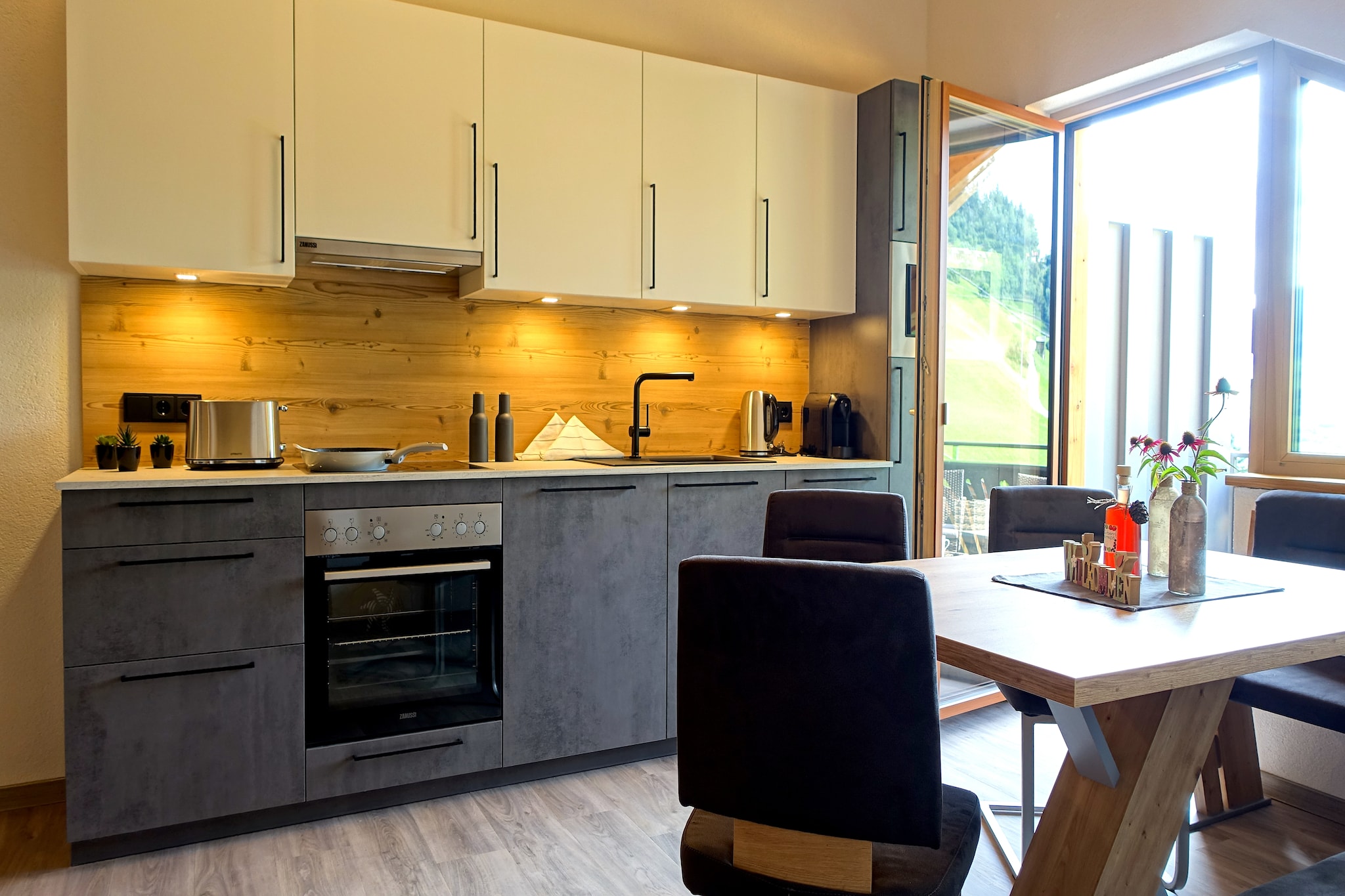 Panoramablick Kaunergrat Homes - Kitchen