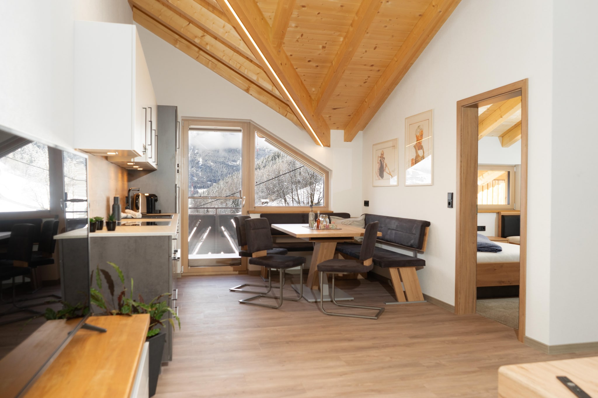 Panoramablick Kaunergrat Homes - Kitchen