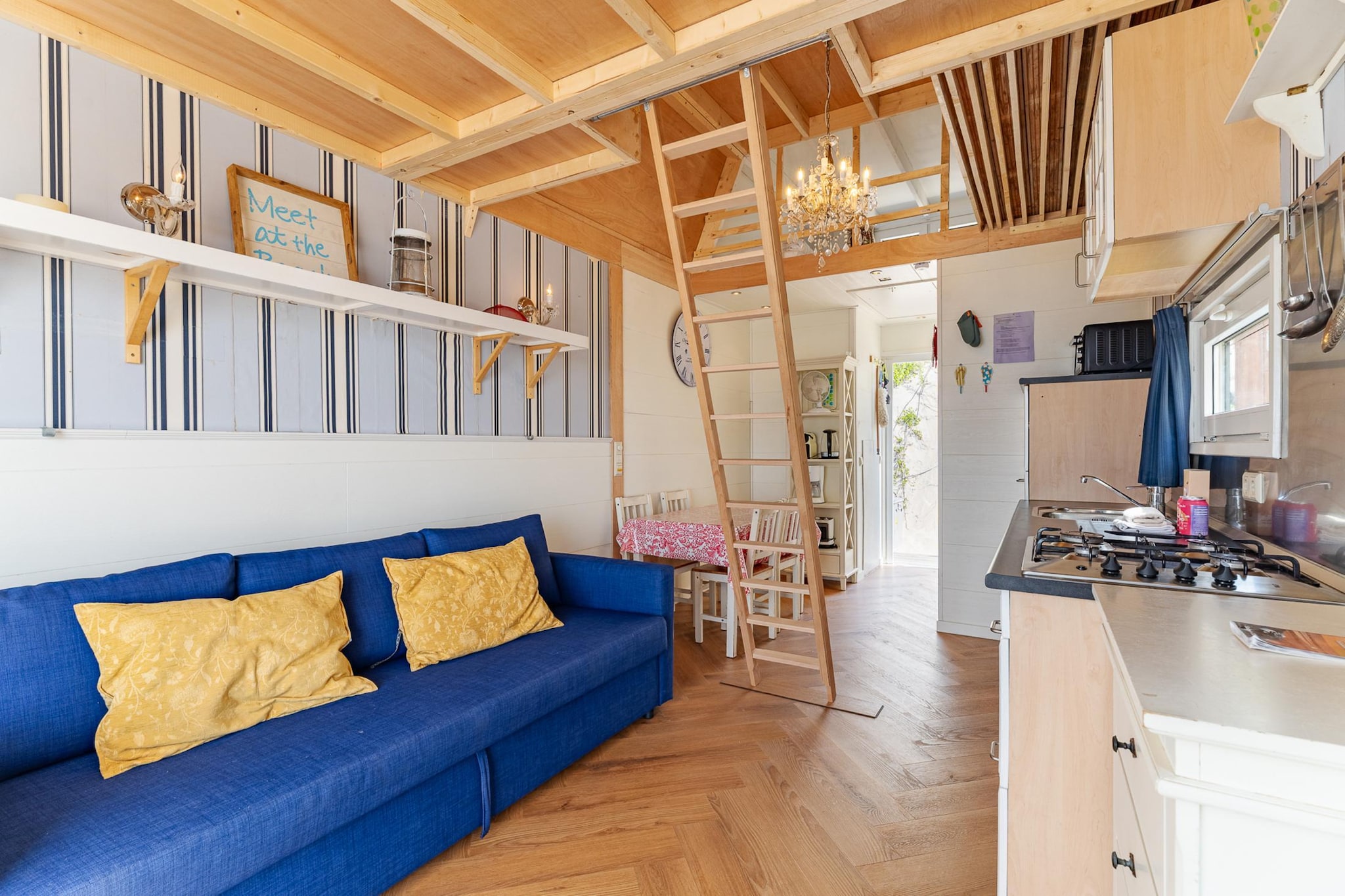 Beach cottage with sea views in Dishoek I 126 - Woonkamer