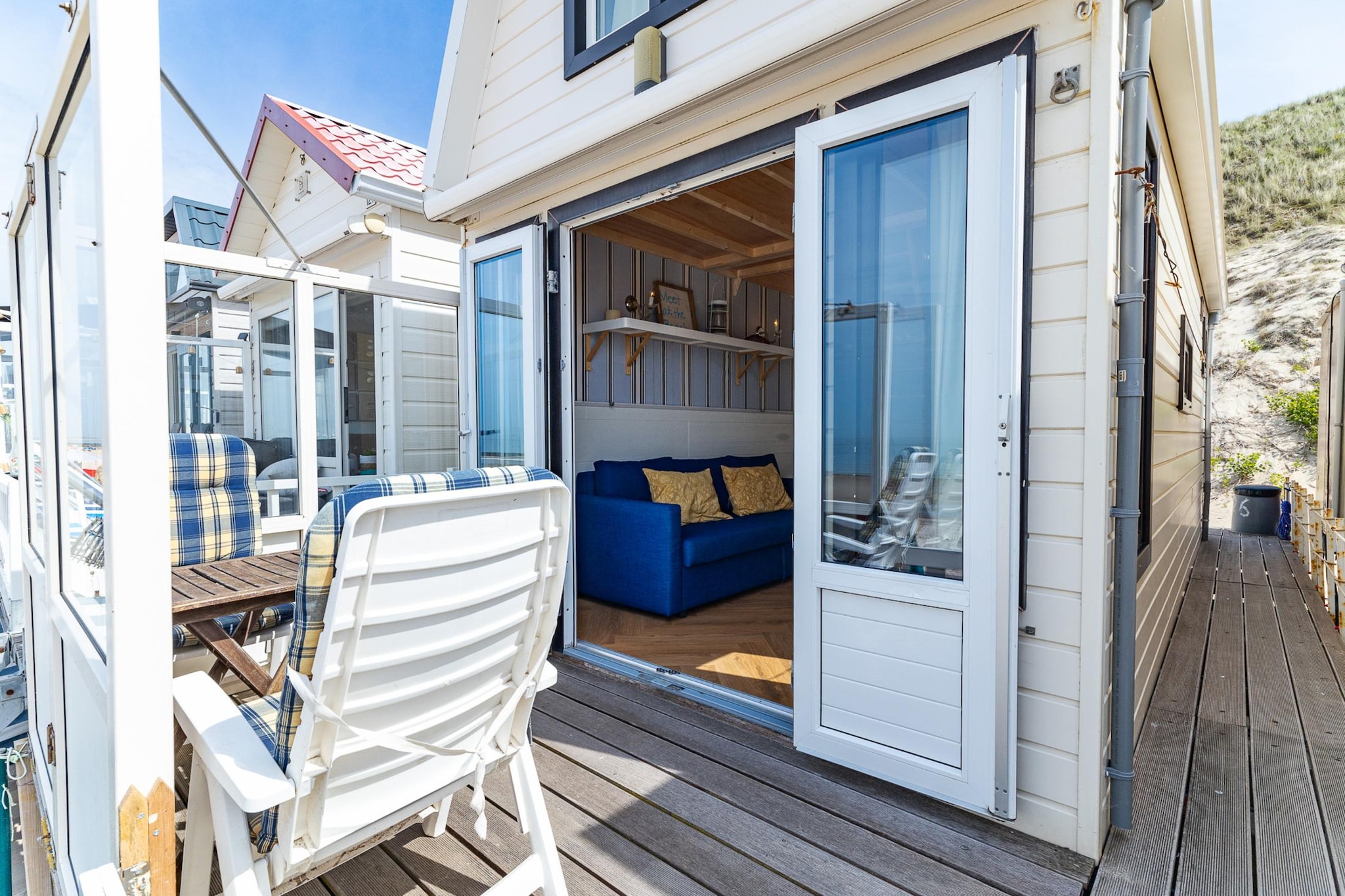 Beach cottage with sea views in Dishoek I 126 - Terrasbalkon