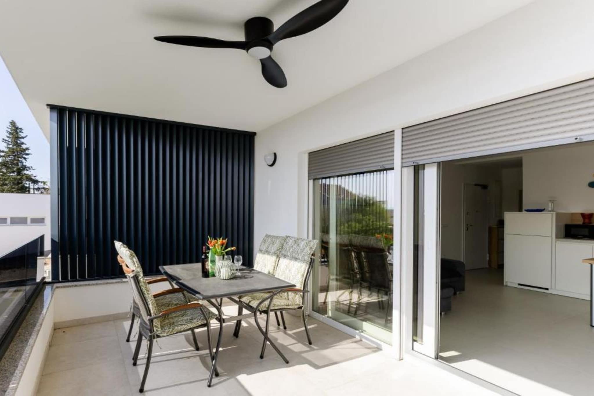 Apartments Luma Diklo - One Bedroom Apartment with Sea View - Terrasse / balcon