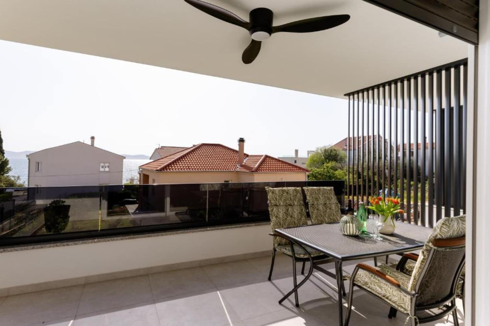 Apartments Luma Diklo - Classic One Bedroom Apartment with Sea View - Terrasse / balcon