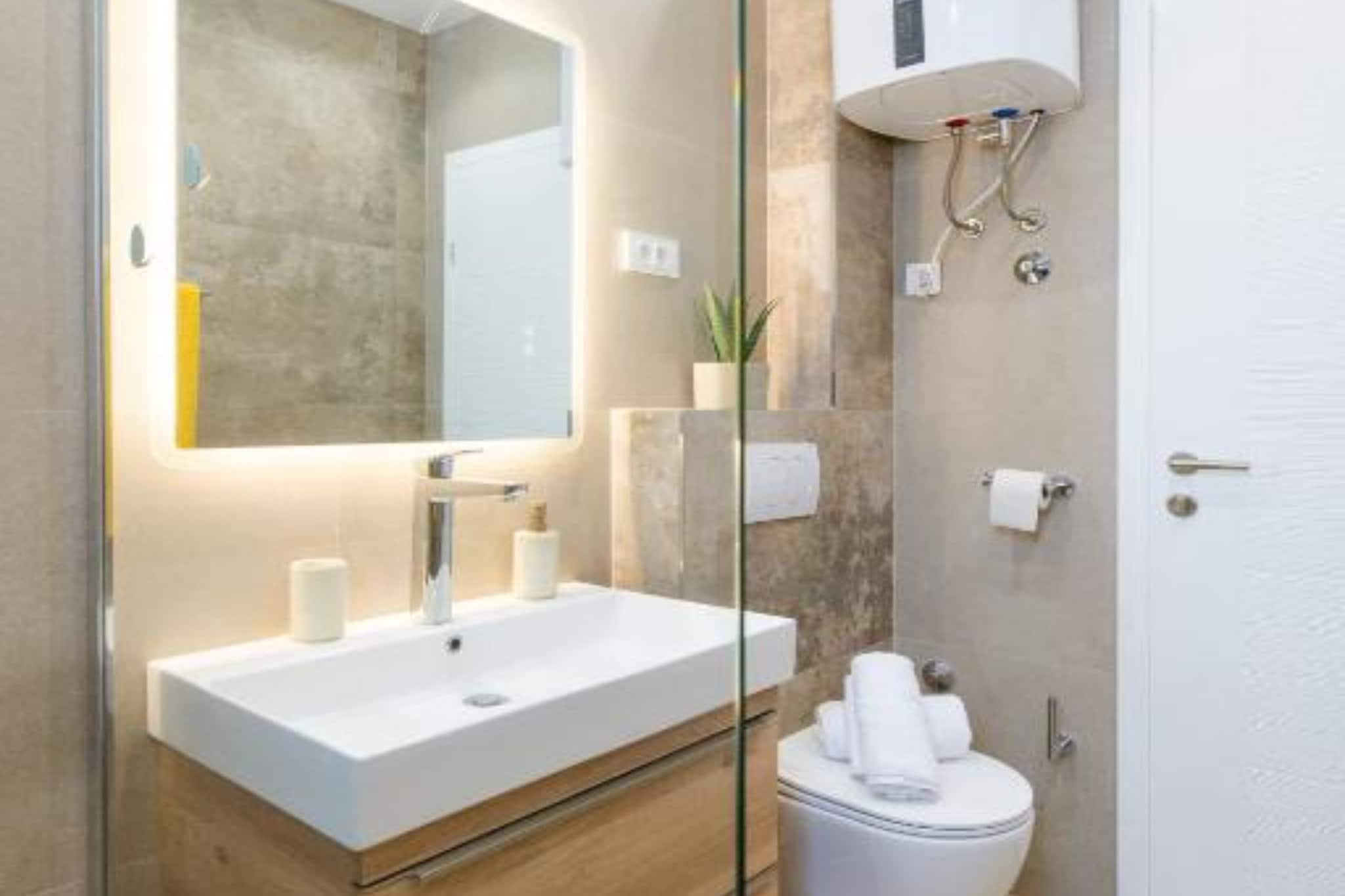 Apartments Luma Diklo - Classic One Bedroom Apartment with Sea View - Salle de bain