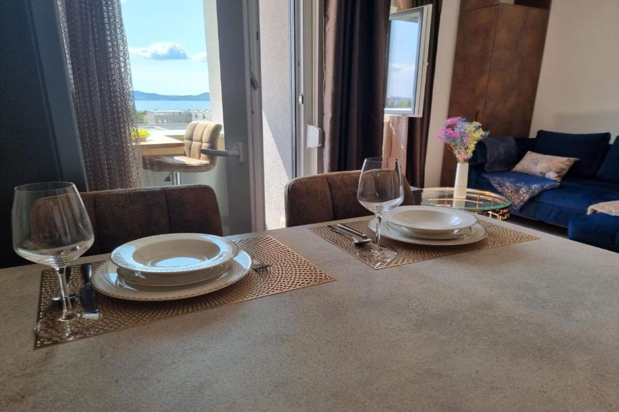 Studio Bell - Studio Apartment with Loggia and SeaView - Esszimmer