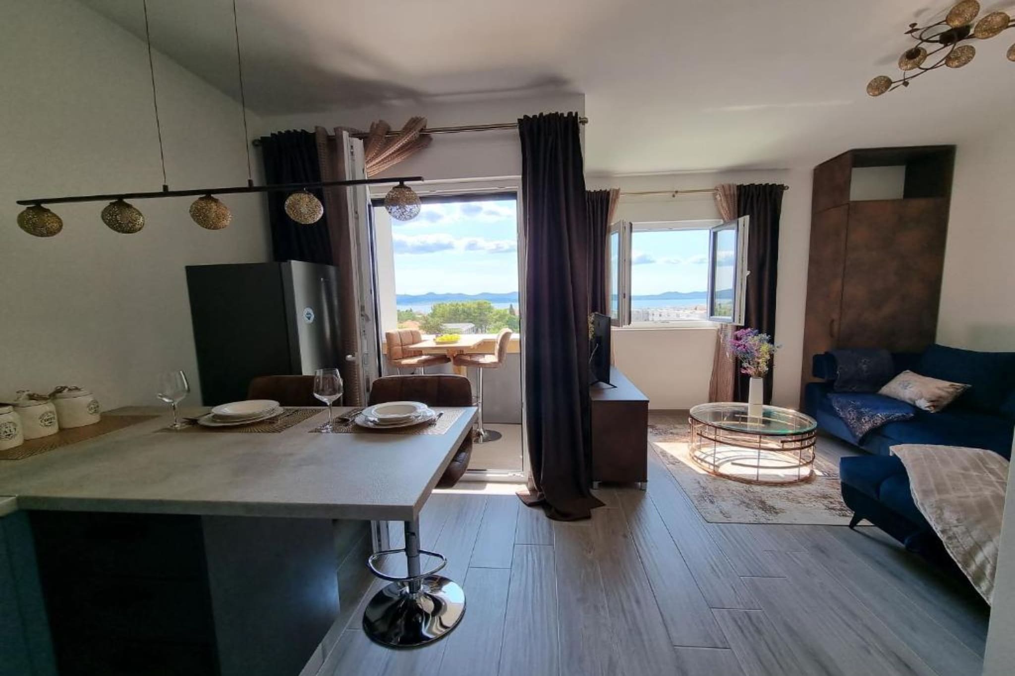 Studio Bell - Studio Apartment with Loggia and SeaView - Esszimmer
