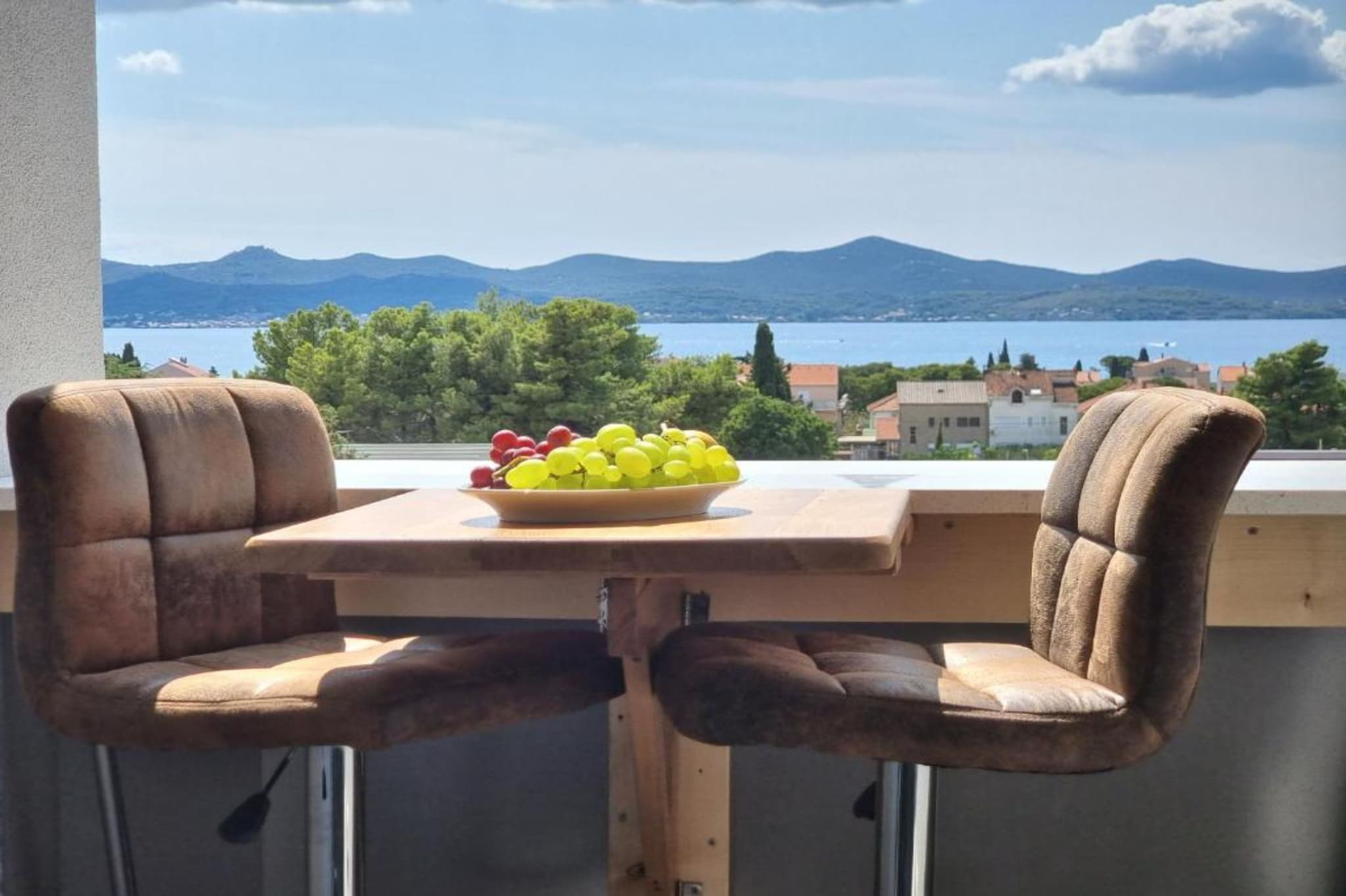 Studio Bell - Studio Apartment with Loggia and SeaView - Terrasse/Balkon