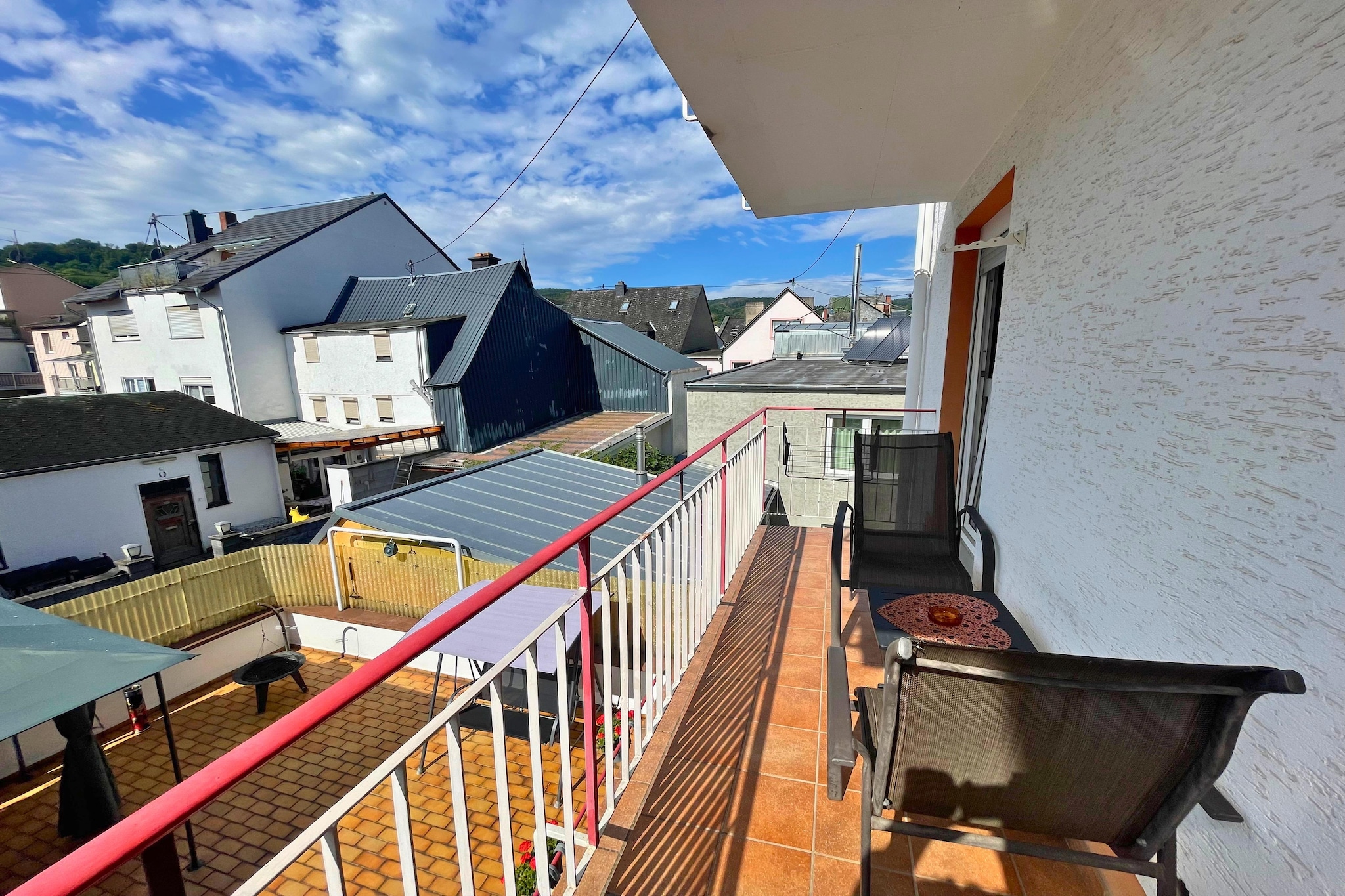 Holiday Apartment am Rhein 3 - Terrasbalkon
