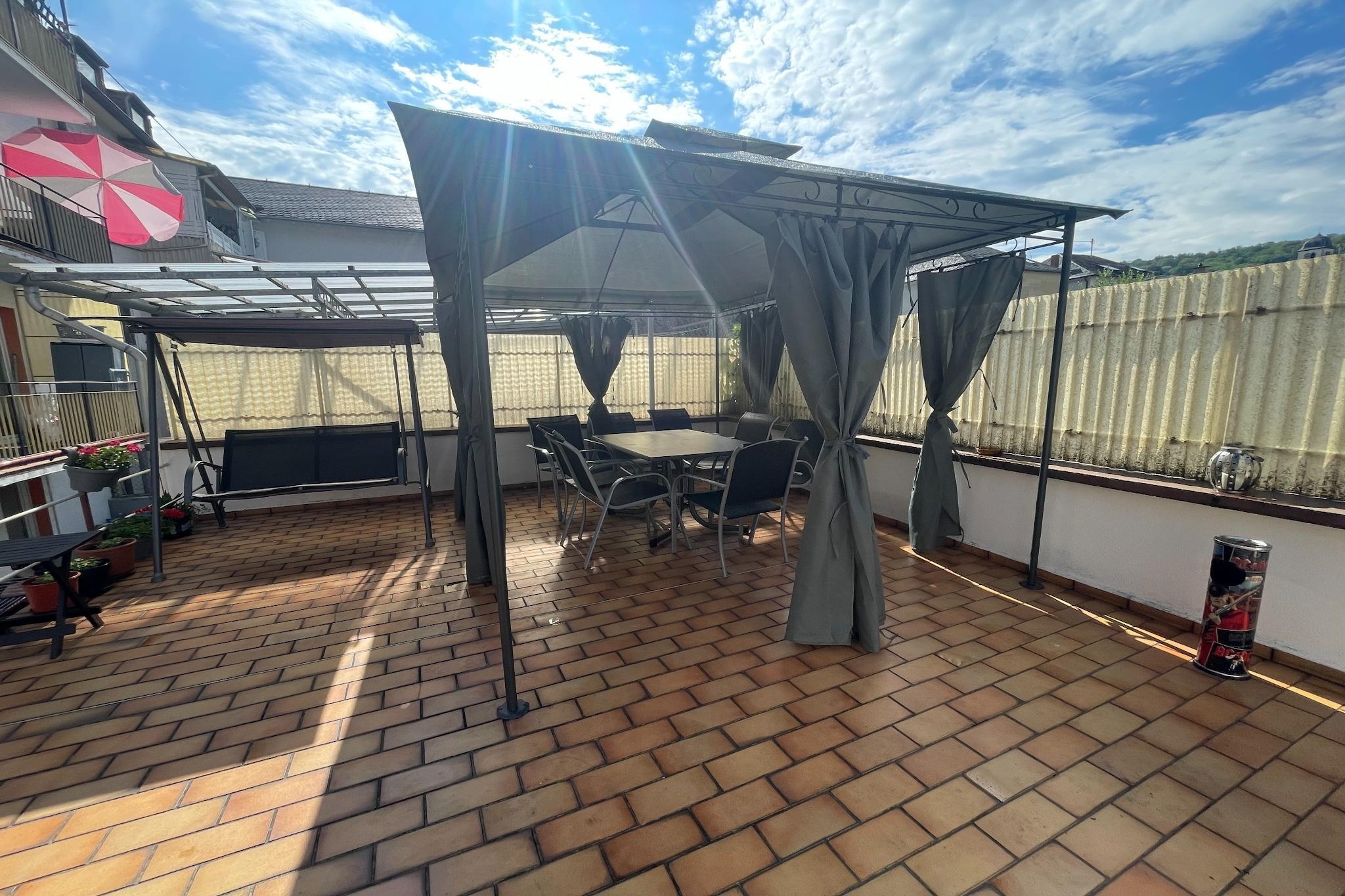 Holiday Apartment am Rhein 5 - Terrace balcony