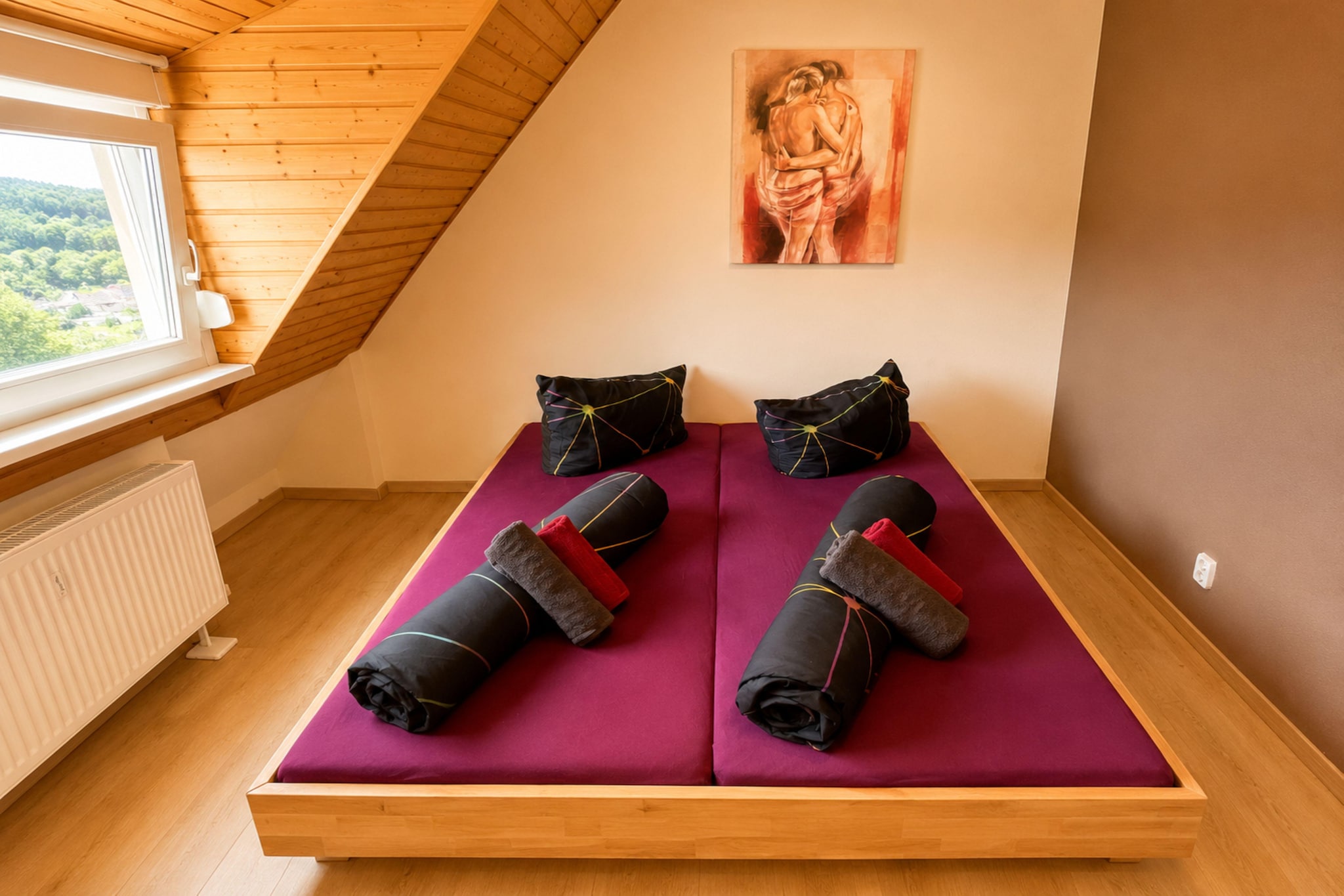 Holiday Apartment am Rhein 5 - Bedroom