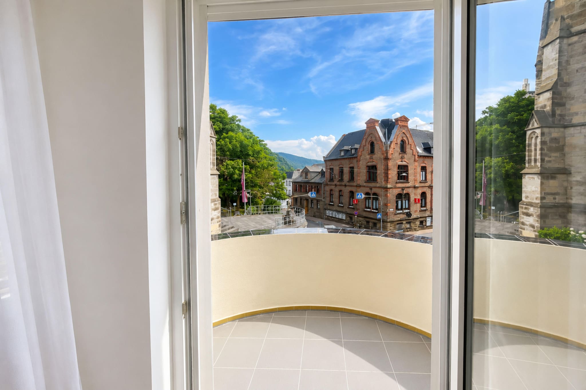 Zum Rheinberg Braubach App 3 Etage 1 _ 6 P - Terrasbalkon