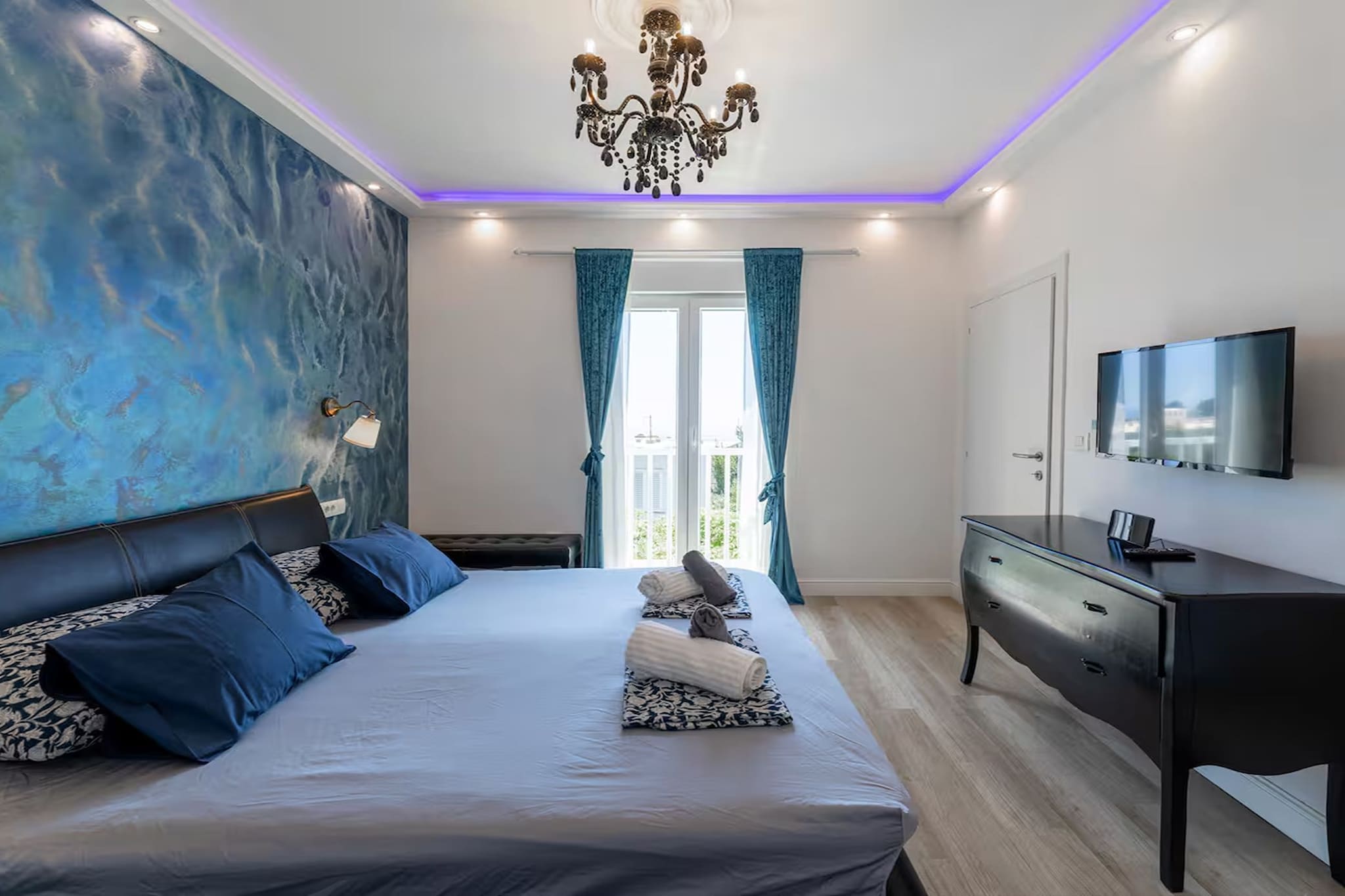 Deluxe apartment Marghareta - Three Bedroom Apartment with  Sea View and Terrace - Slaapkamer