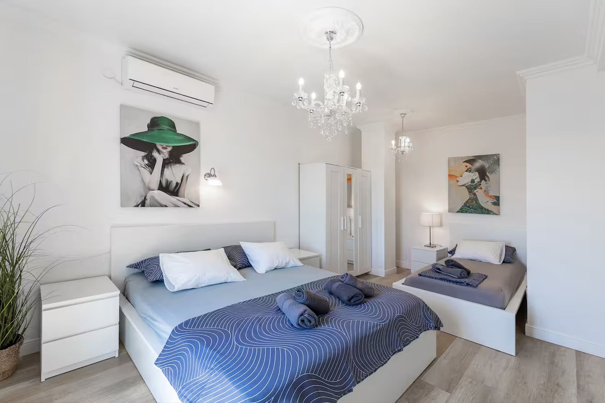 Deluxe apartment Marghareta - Three Bedroom Apartment with  Sea View and Terrace - Slaapkamer