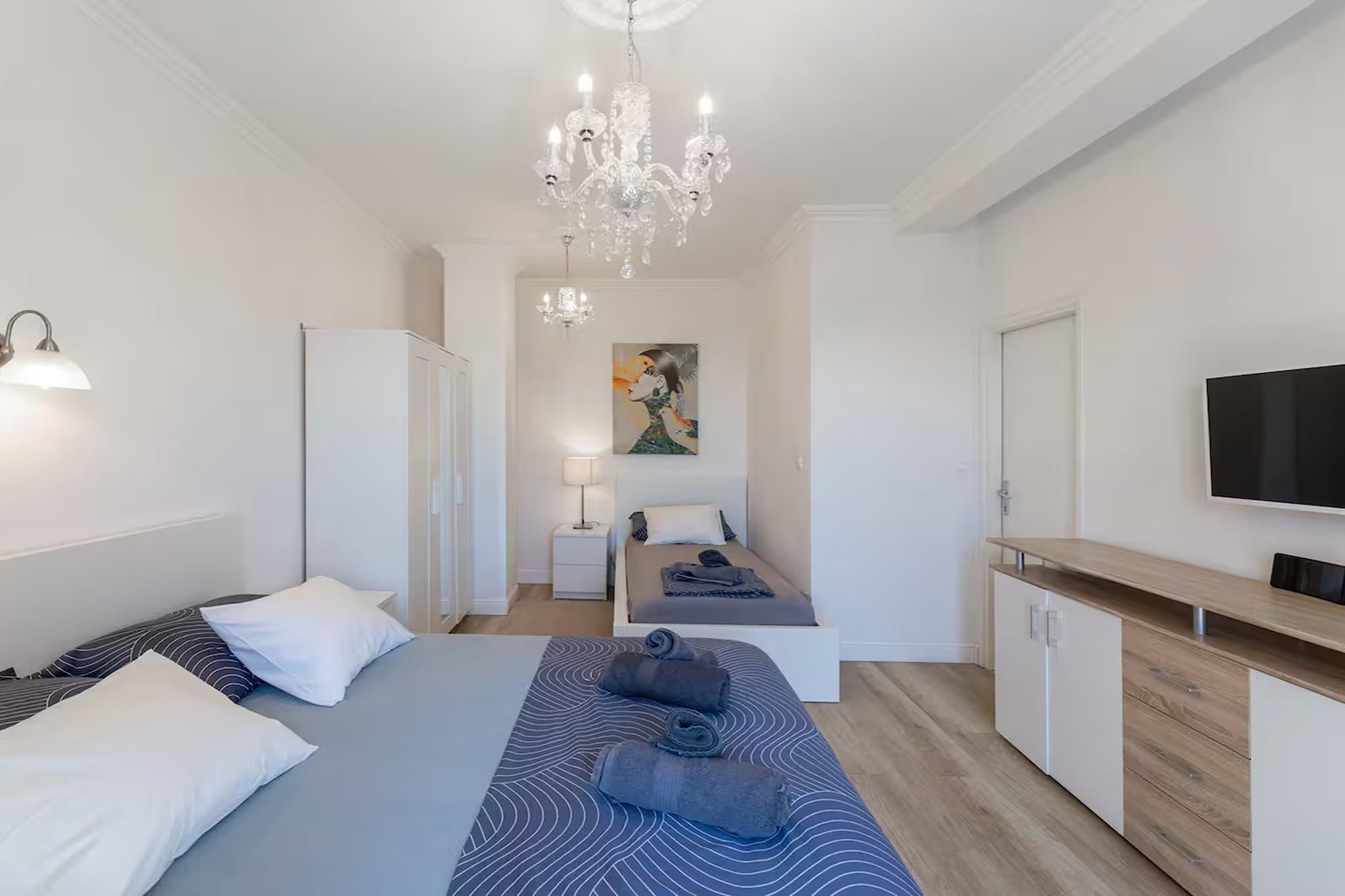 Deluxe apartment Marghareta - Three Bedroom Apartment with  Sea View and Terrace - Slaapkamer