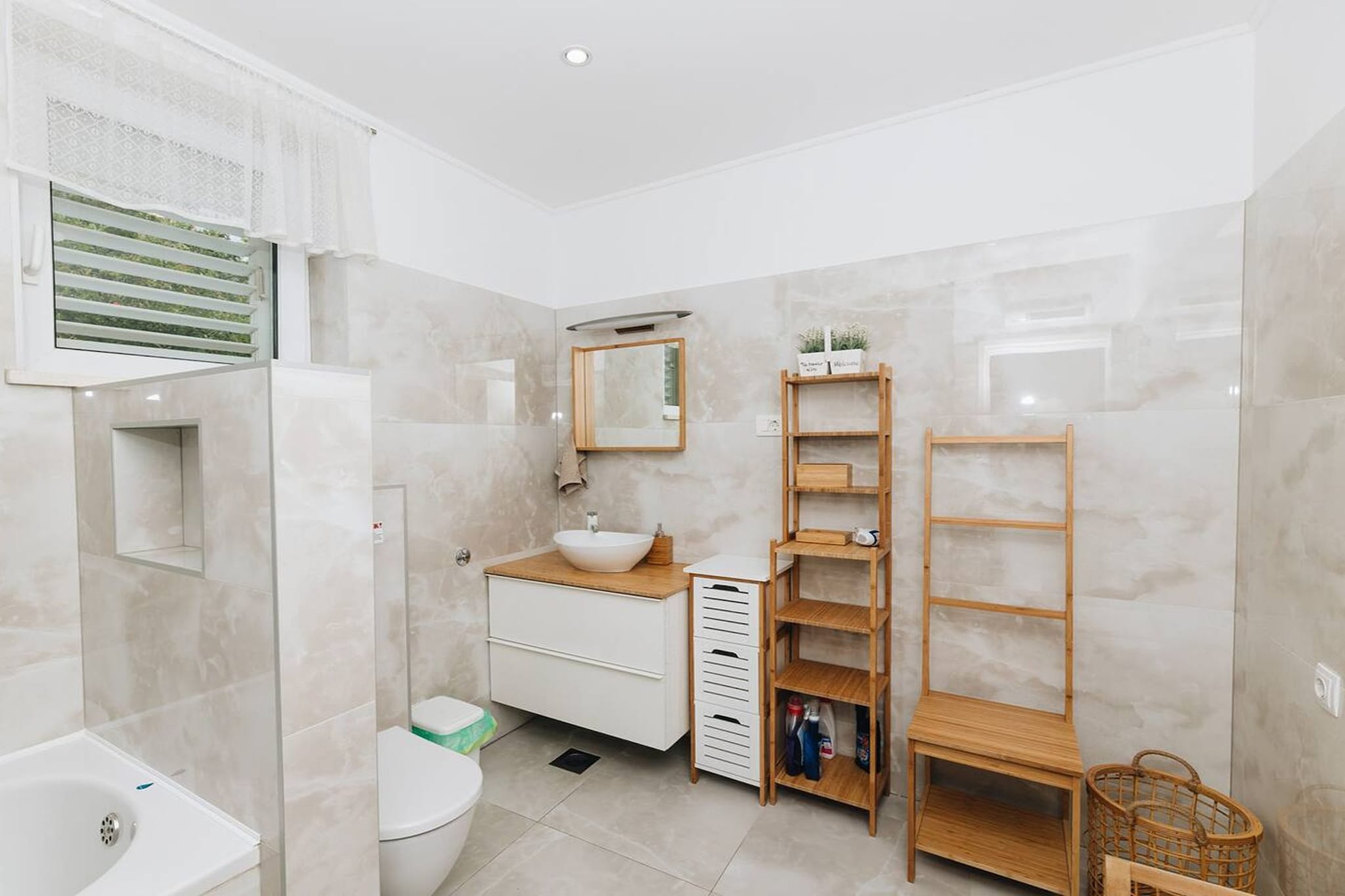 Deluxe apartment Marghareta - Three Bedroom Apartment with  Sea View and Terrace - Badkamer