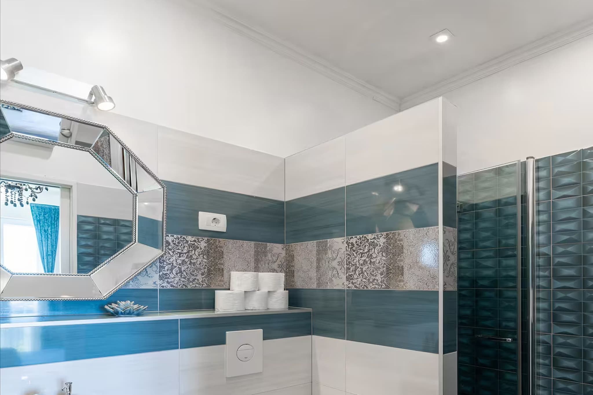 Deluxe apartment Marghareta - Three Bedroom Apartment with  Sea View and Terrace - Badkamer