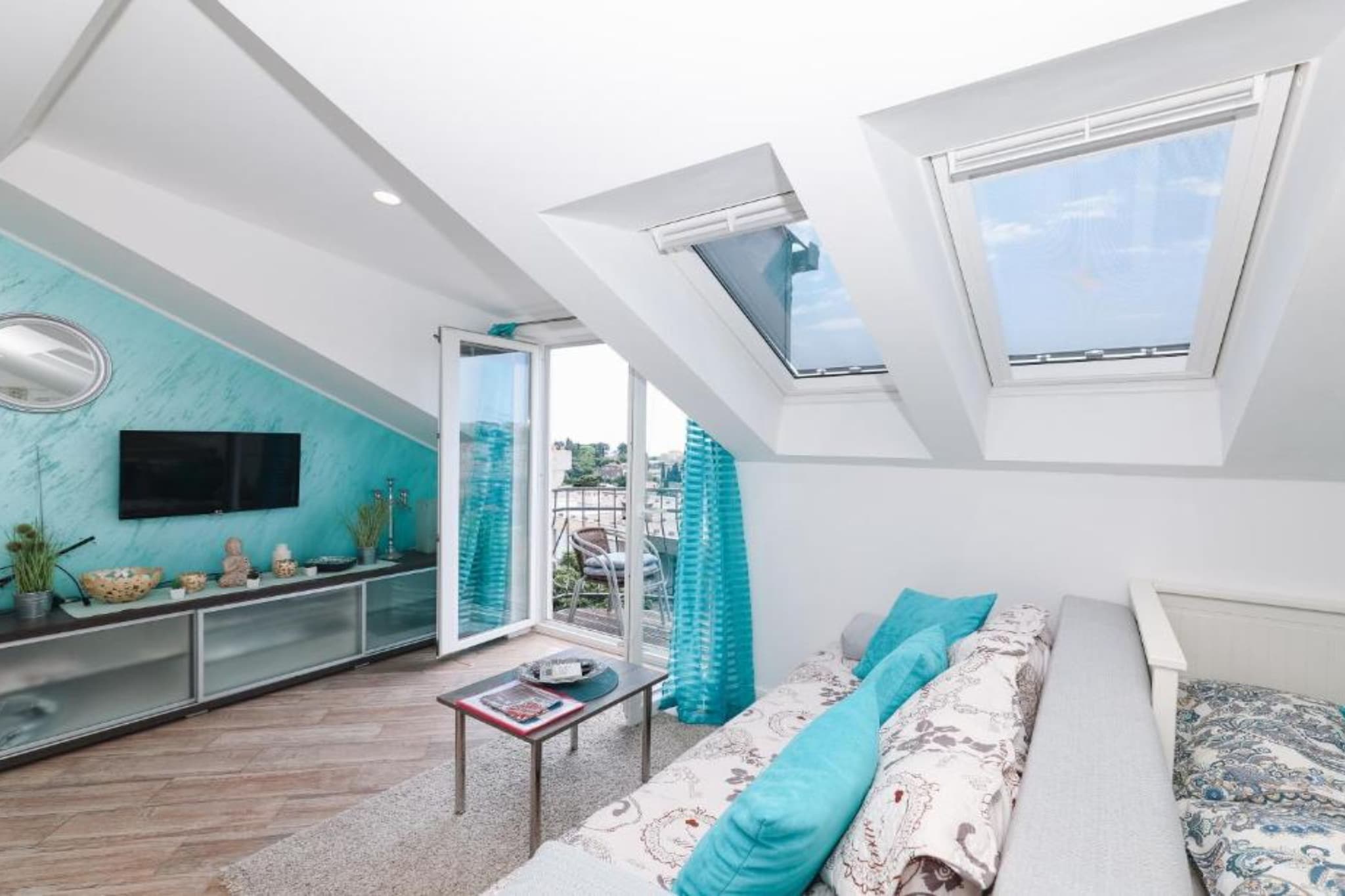 Apartment Marghareta - Two Bedroom Apartment with Sea View and Balcony - Chambre