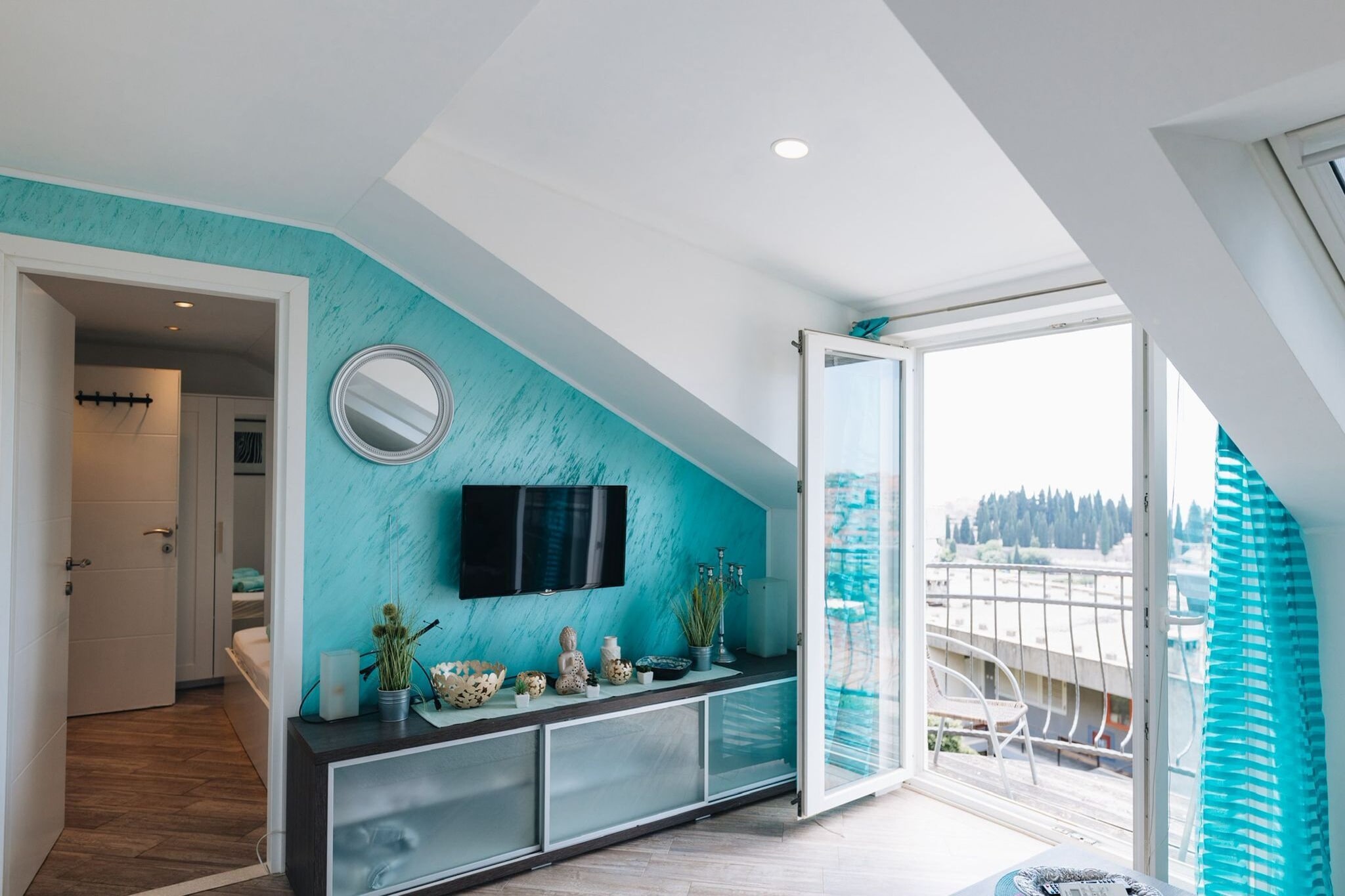 Apartment Marghareta - Two Bedroom Apartment with Sea View and Balcony - Chambre