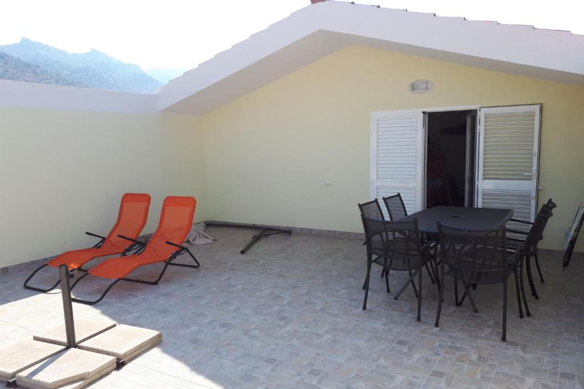 Andrea Adriatic Oasis Karlobag - Two Bedroom Apartment with  Terrace and Sea View - Terrasse