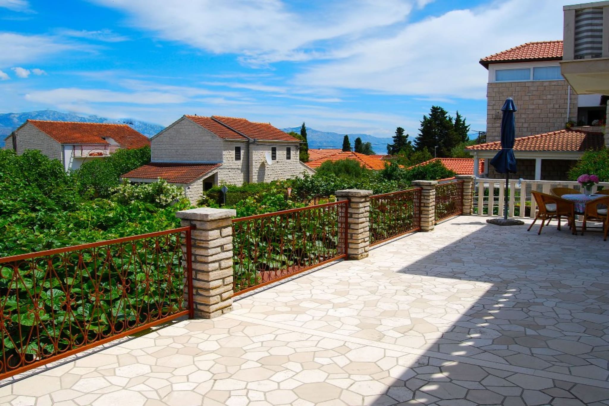 Apartments Darija Supetar - Superior Two Bedroom Apartment with Terrace - Terrasse