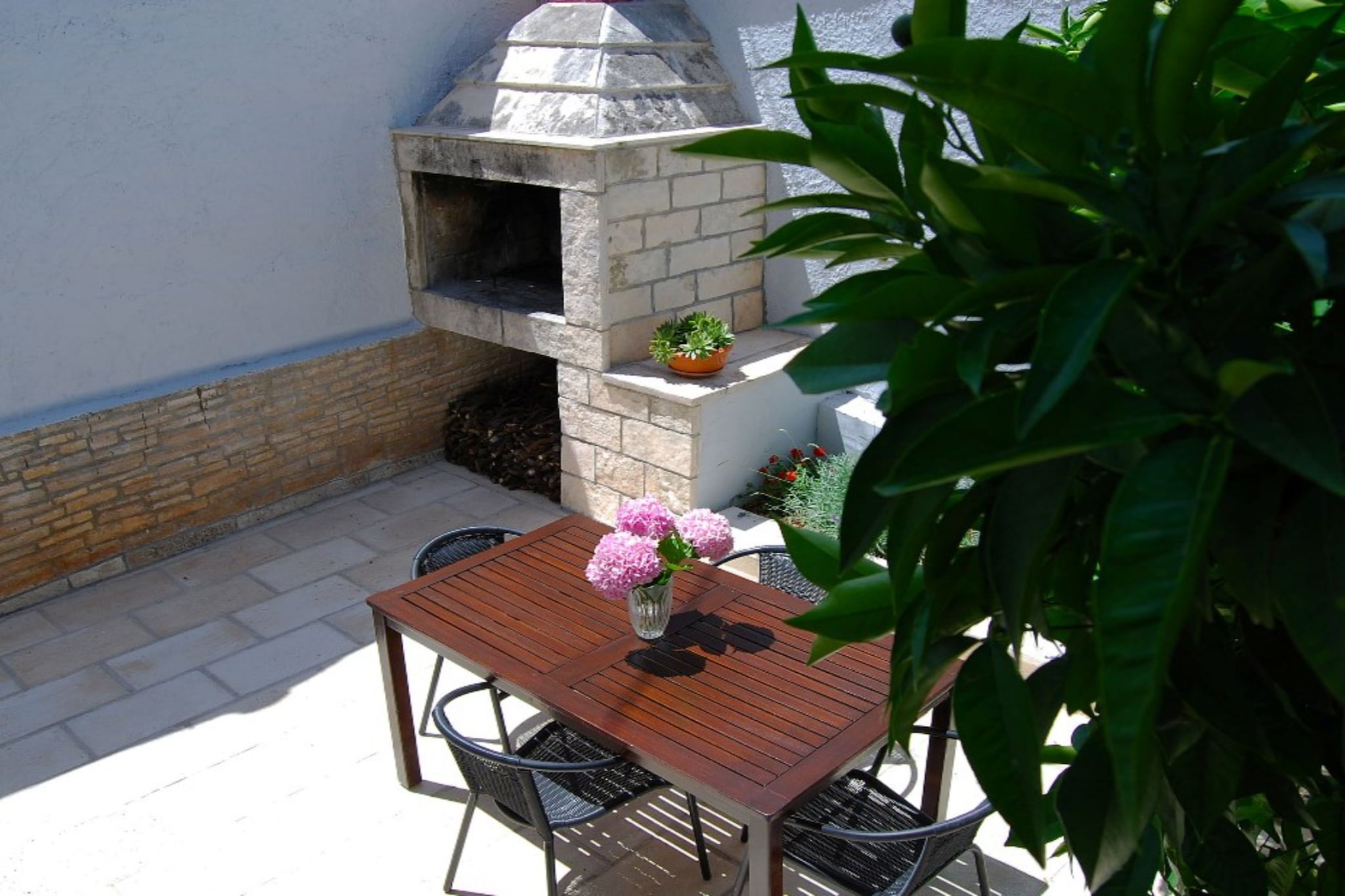 Apartments Darija Supetar - Two Bedroom Apartment with Terrace - Terrasse