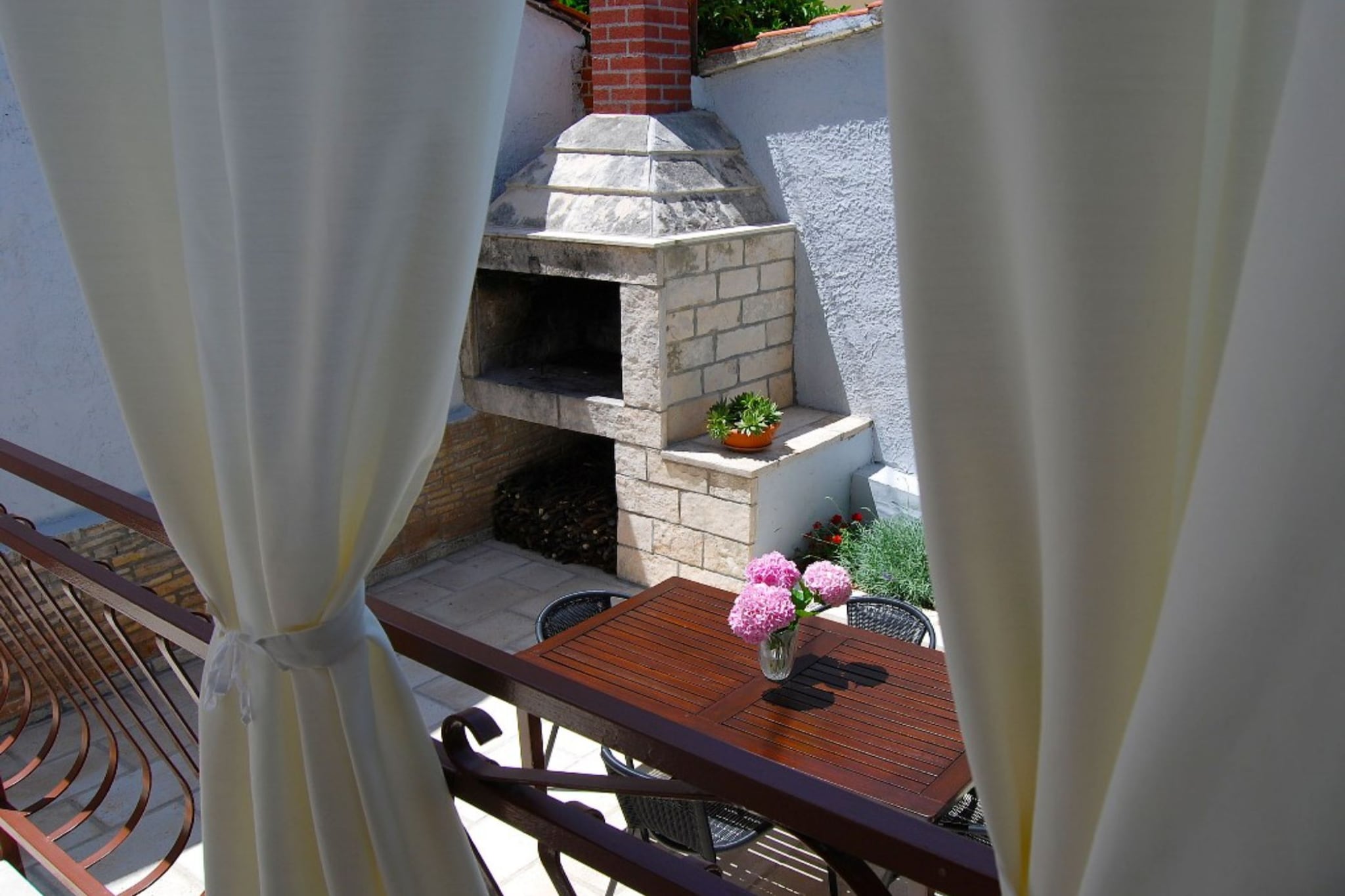Apartments Darija Supetar - Two Bedroom Apartment with Terrace - Terrasse