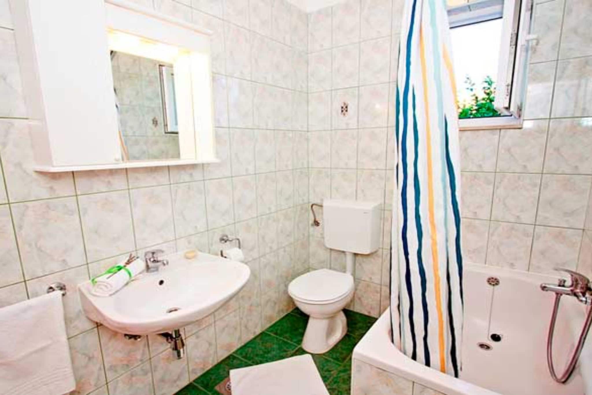 Apartments Darija Supetar - Two Bedroom Apartment with Terrace - Badezimmer