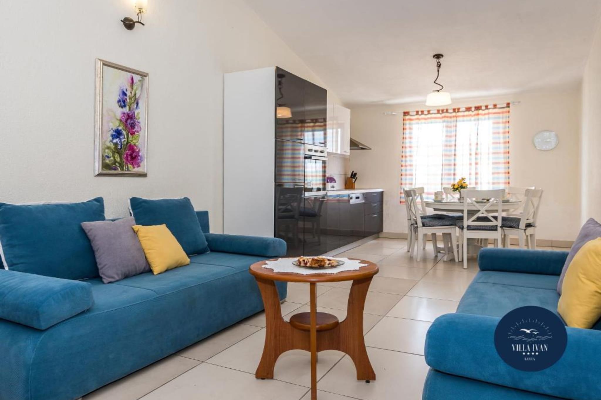 Villa Ivan apartment with balcony and sea view A1 - Salon