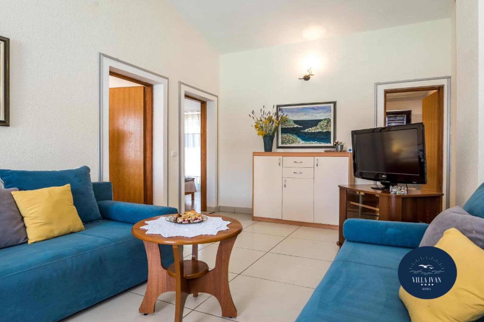 Villa Ivan apartment with balcony and sea view A1 - Salon