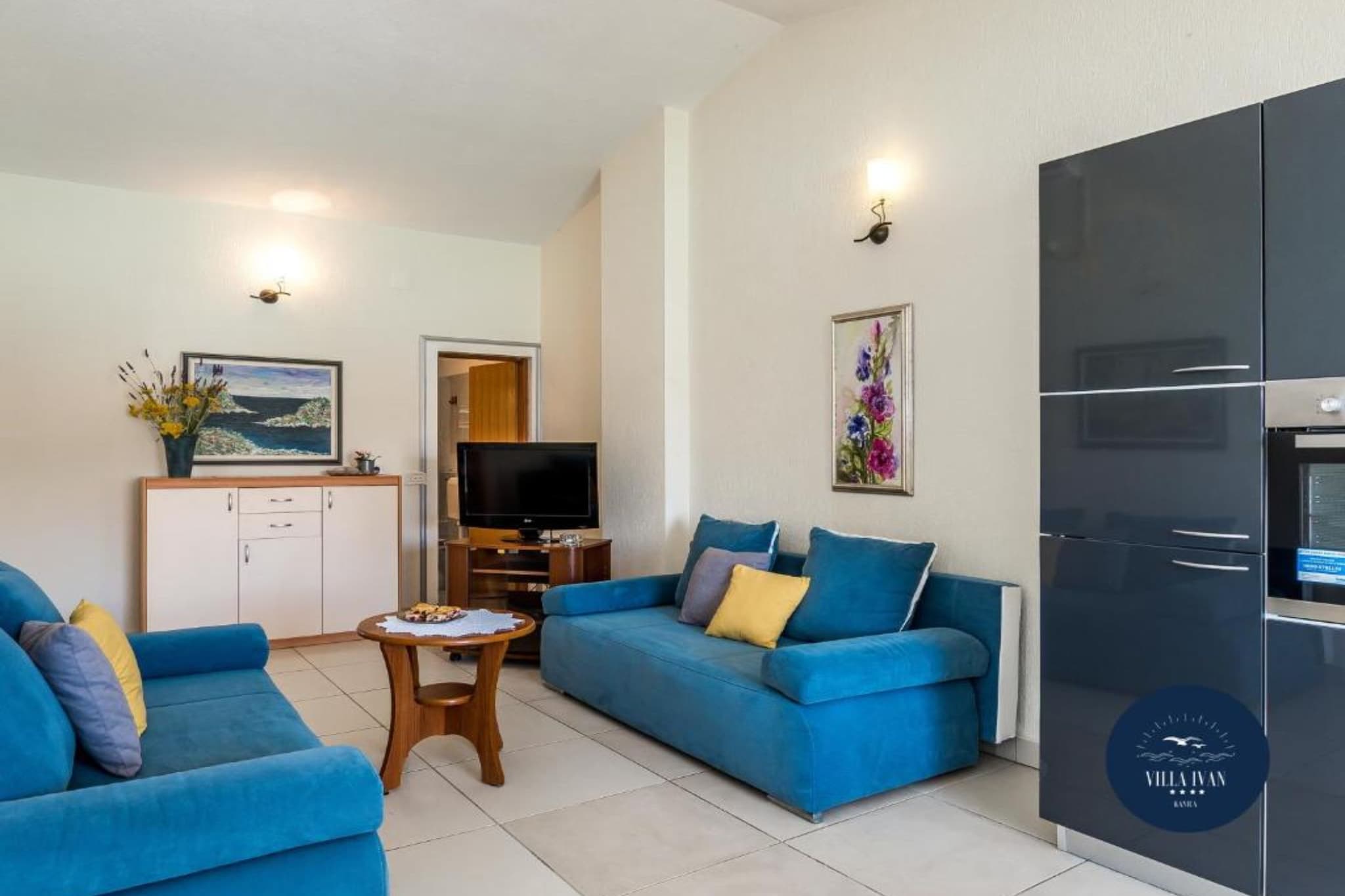 Villa Ivan apartment with balcony and sea view A1 - Salon