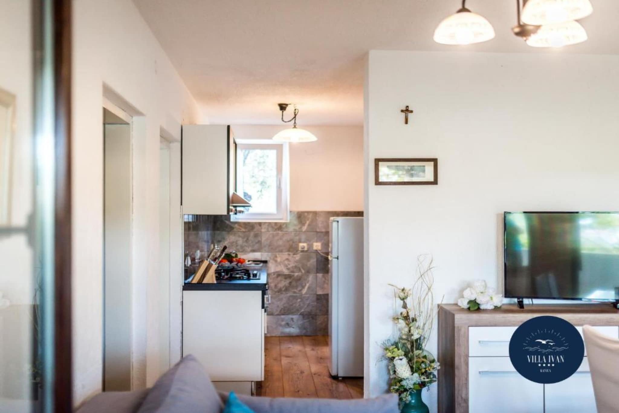 Villa Ivan apartment with balcony and sea view A1 - Cuisine