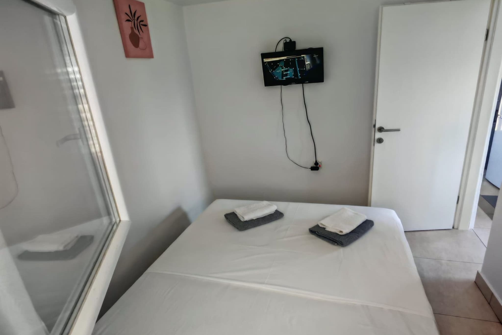 Green House - Studio with Terrace and Sea View - Bedroom