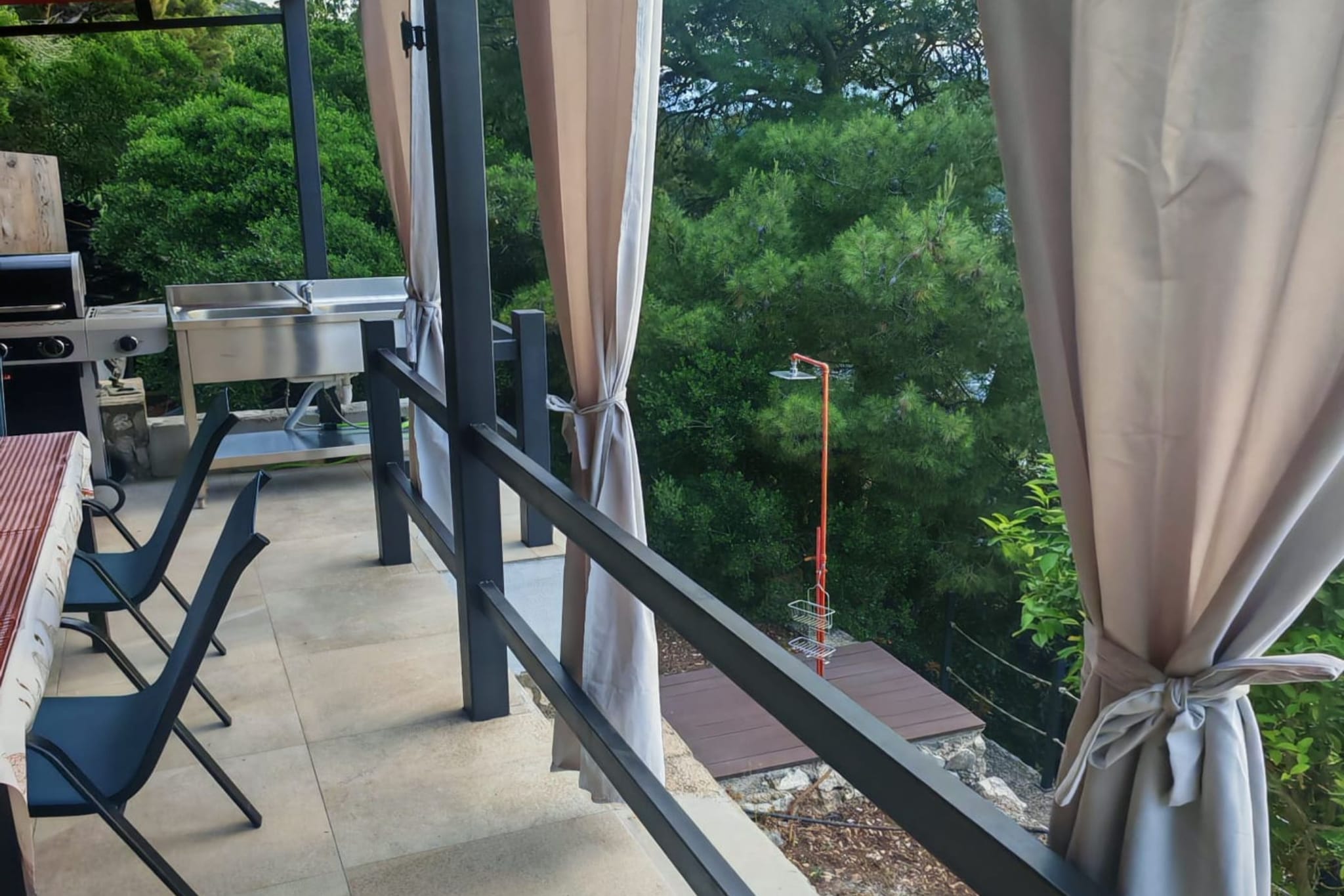 Green House - Two-Bedroom Apartment with Terrace and Sea View - Terrasbalkon