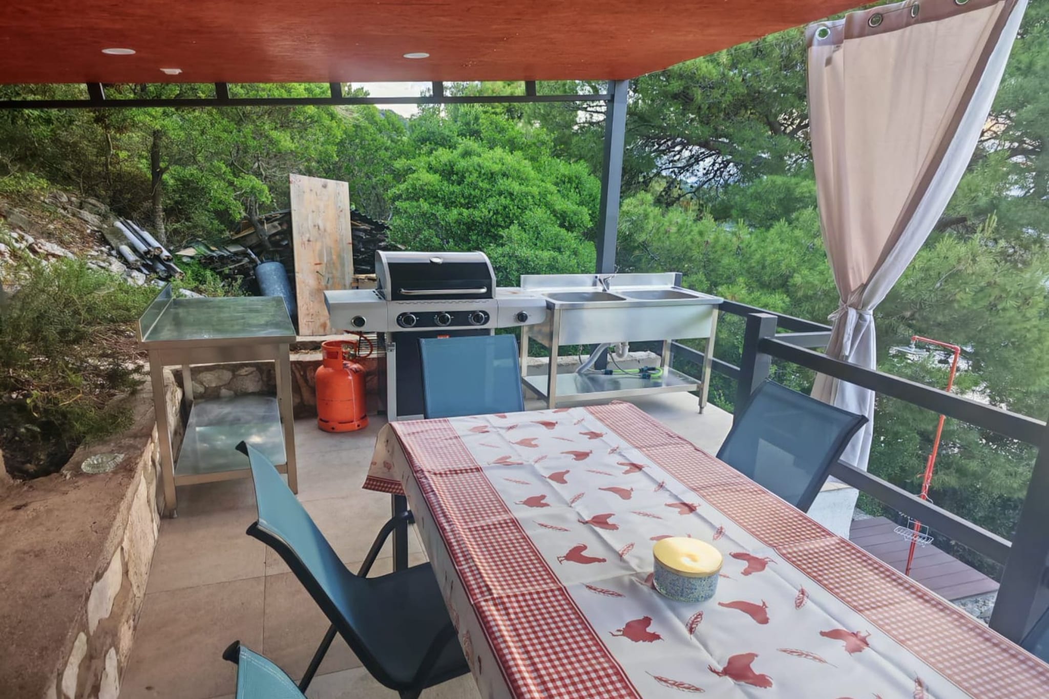 Green House - Two-Bedroom Apartment with Terrace and Sea View - Terrasbalkon