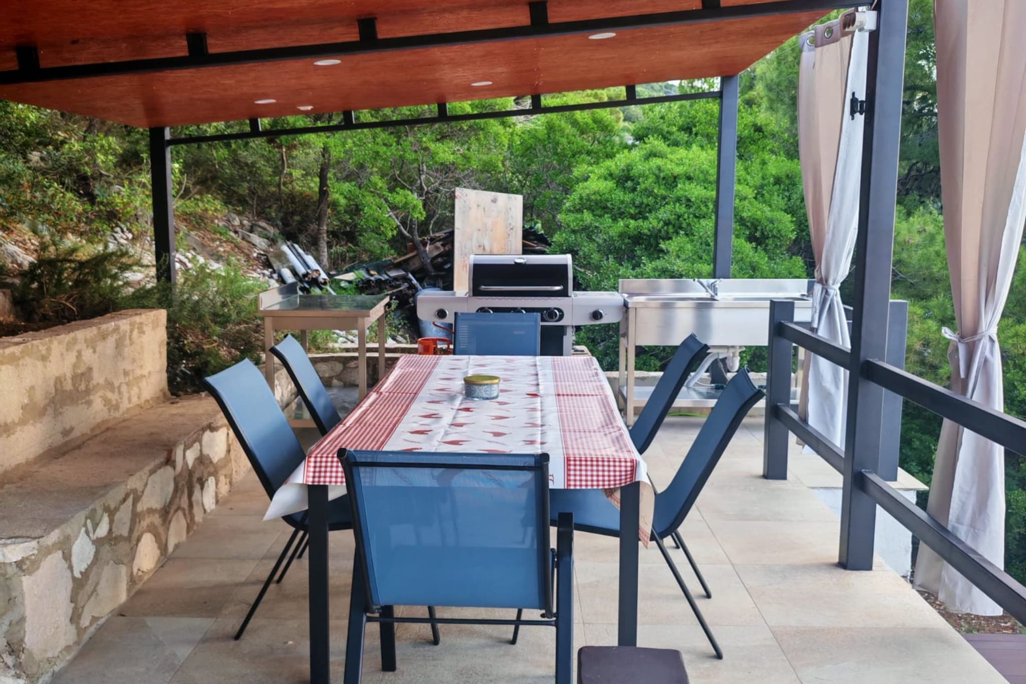 Green House - Two-Bedroom Apartment with Terrace and Sea View - Terrasbalkon