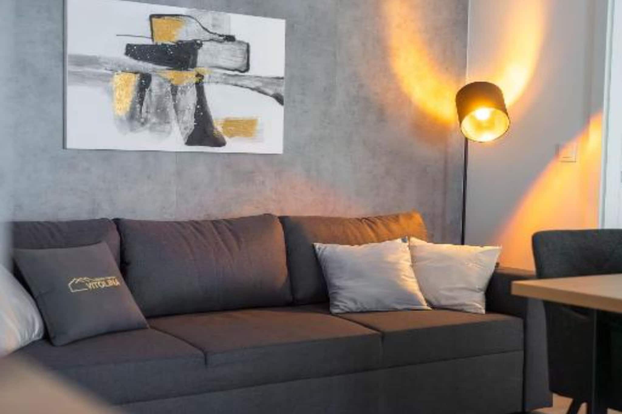 Lux Mobile Homes Vodice - Two bedroom home with private hot tub (Aurora) - Woonkamer