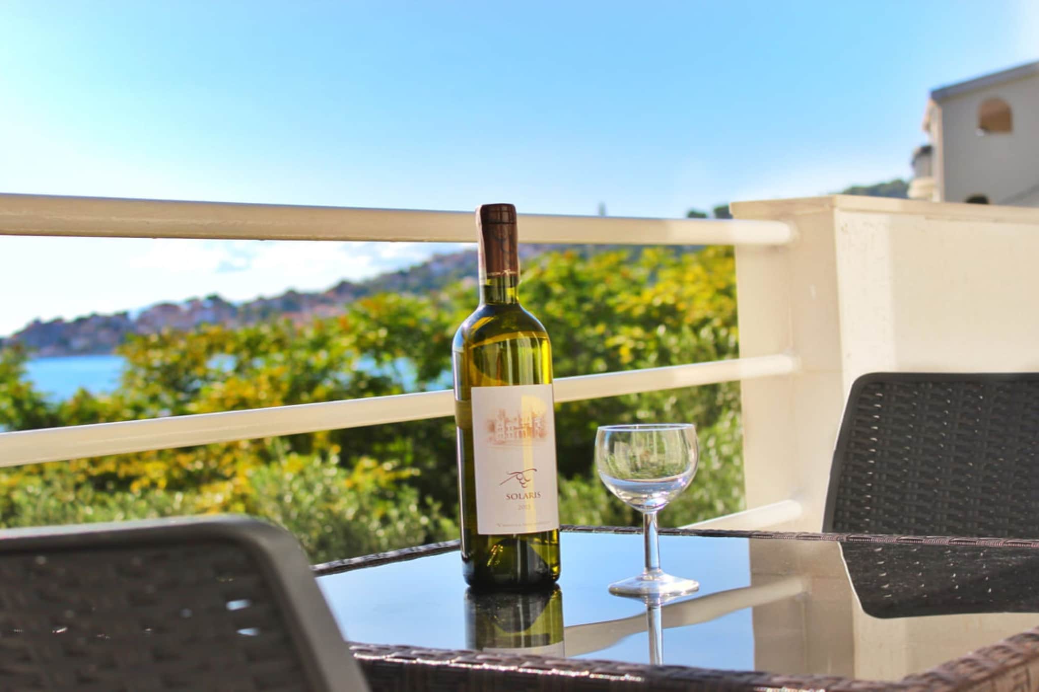 Villa Maslina-Olive two bedroom apartment with balcony and sea view Igraine - Terrasse / balcon