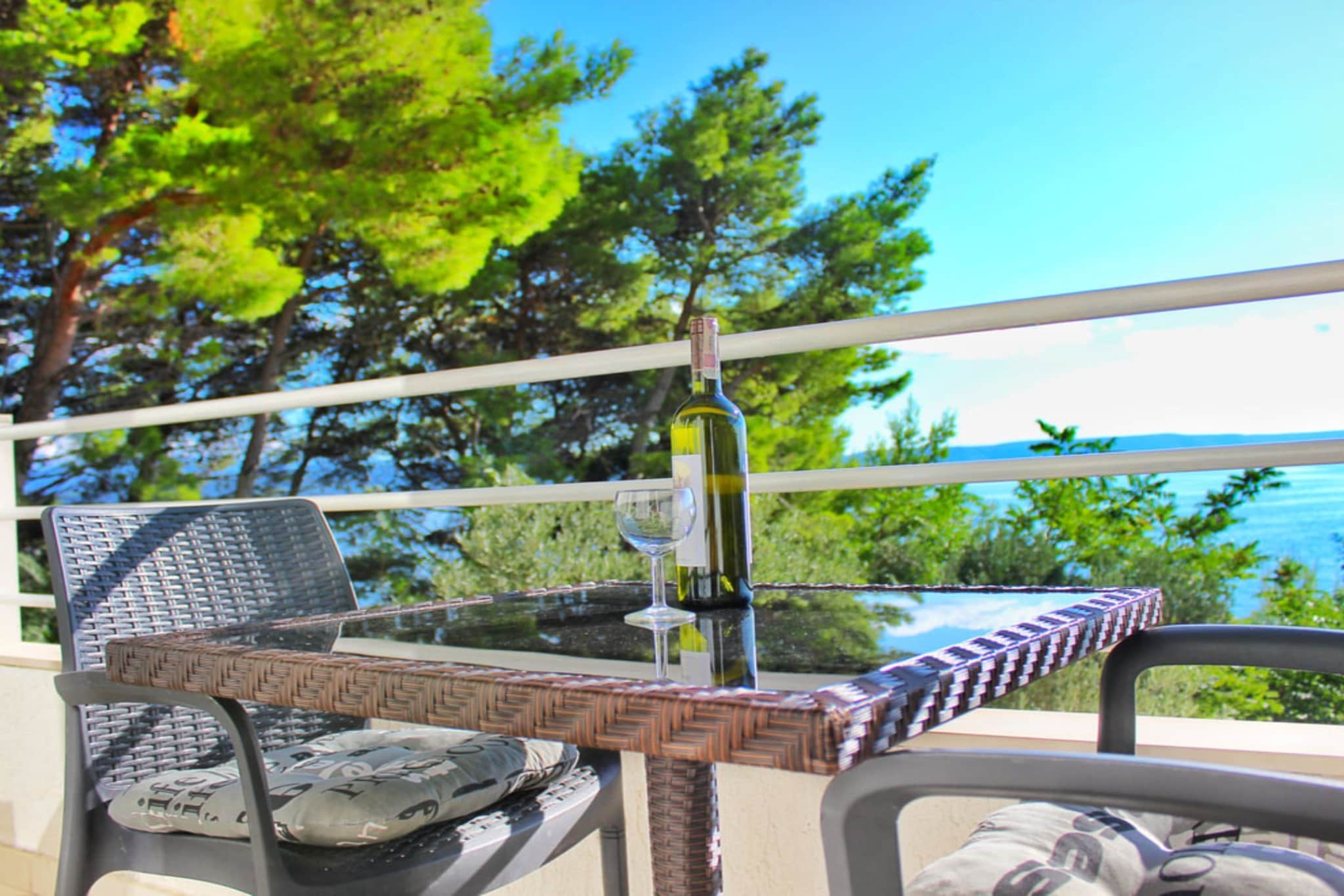 Villa Maslina-Olive two bedroom apartment with balcony and sea view Igraine