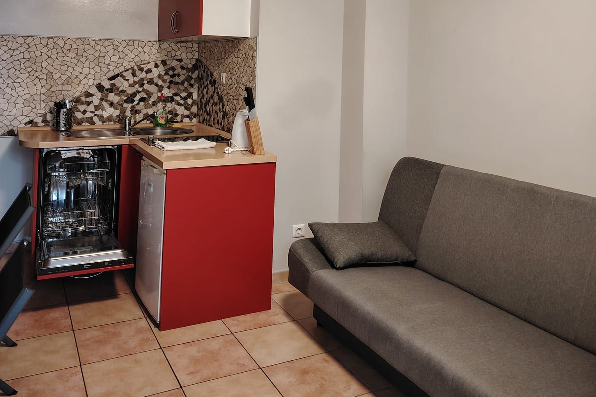 Comfort Kostrena Apartments Rijeka - One bedroom apartment with  terrace (8) - Salon