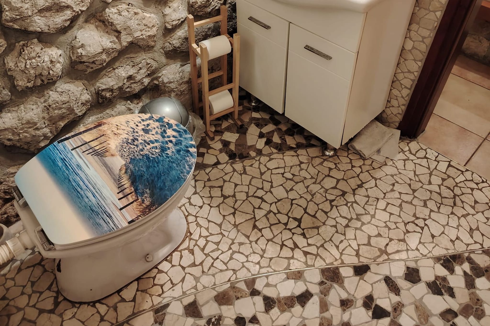 Comfort Kostrena Apartments Rijeka -Studio Apartment with terrace (7) - Salle de bain