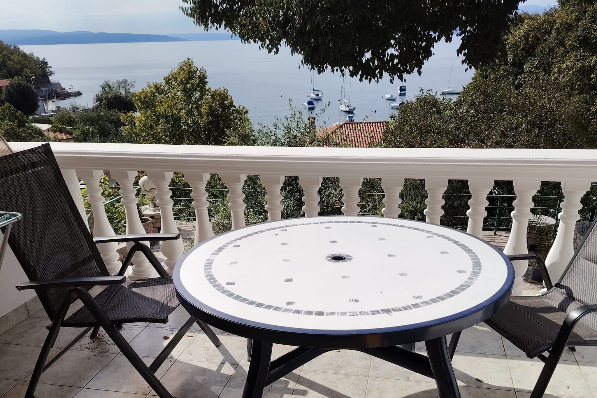 Comfort Kostrena Apartments Rijeka - Studio Apartment with partial sea view (3) - Terrasse / balcon